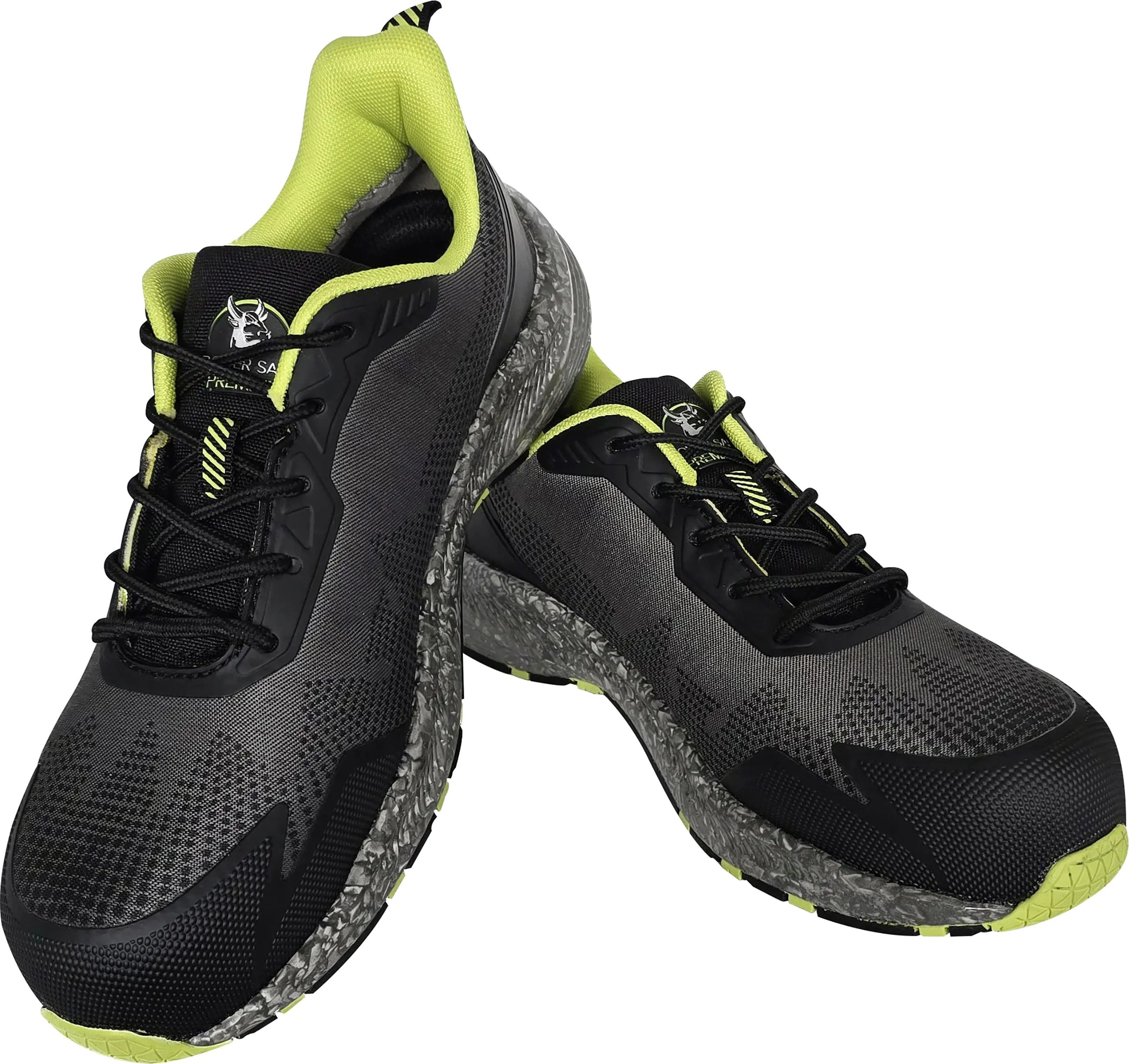 Sicherheitshalbschuh Ecostar Low S1P schwarz-neongrün 