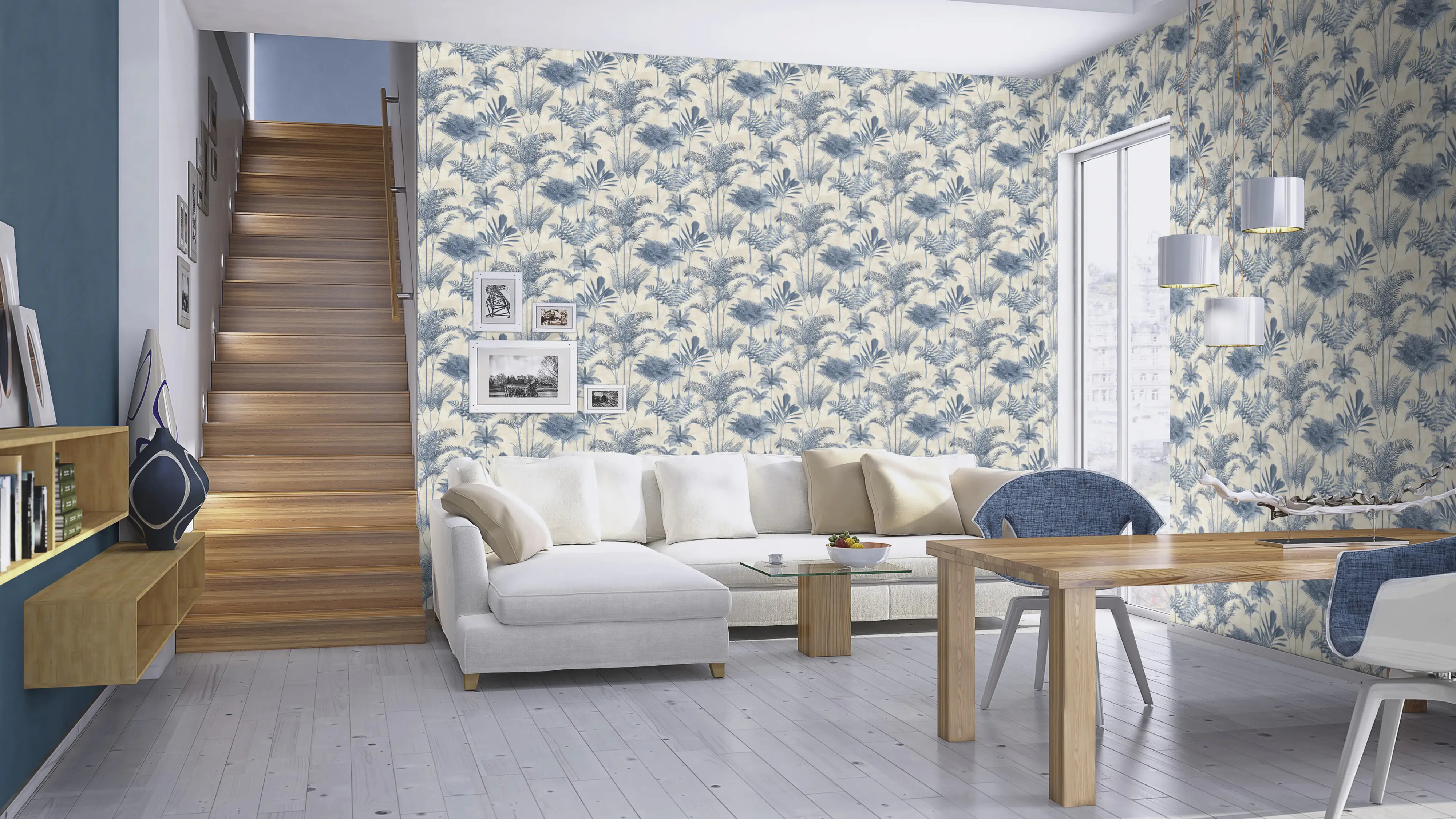 Rasch Vliestapete 555127 Blau-Indigo Muster & Motive 10,05 m x 0,53 m Rasch Vliestapete 555127 Blau-Indigo Muster & Motive 10,05 m x 0,53 m