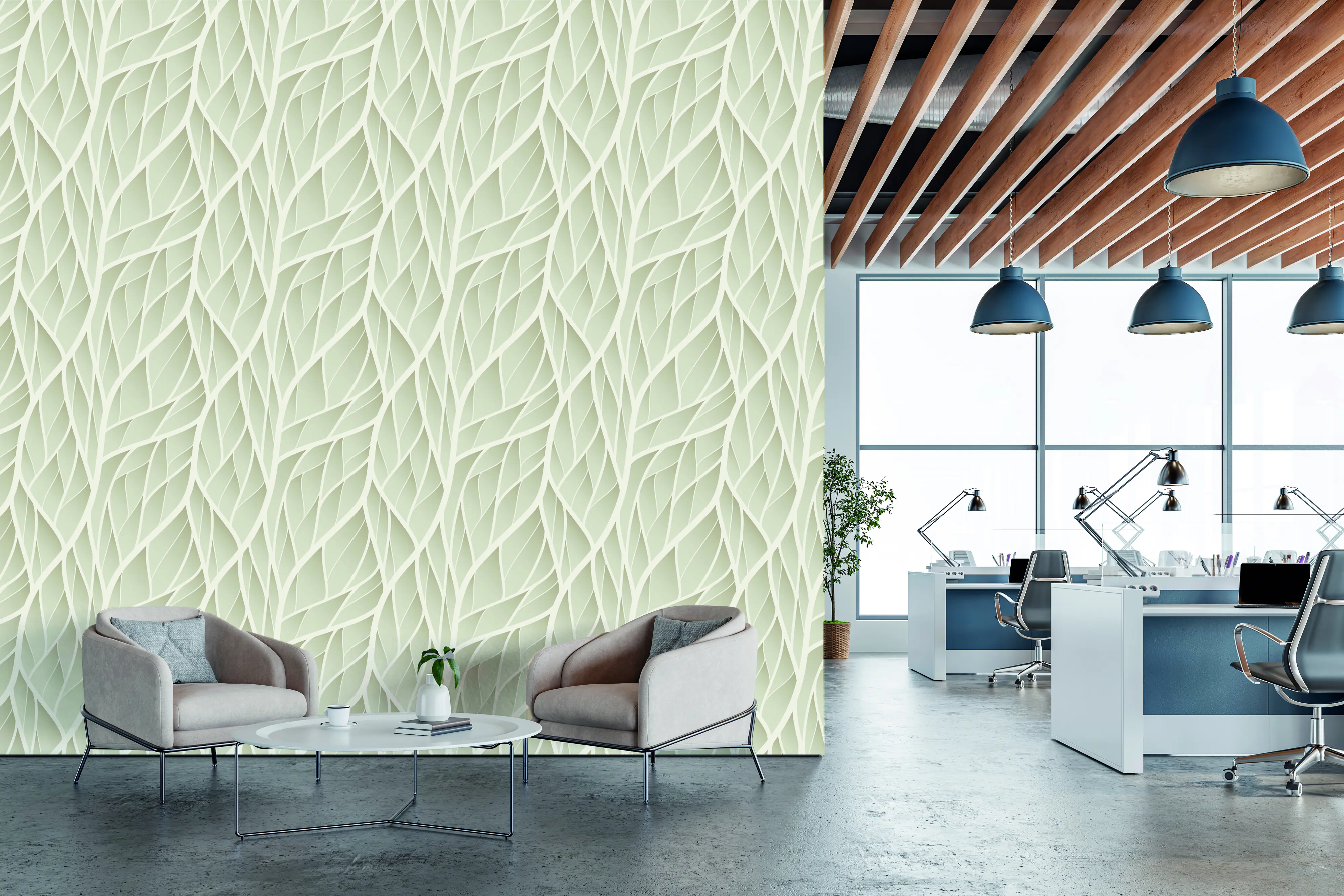 Neuhofer Akustikpaneel Leaves Flow 240 x 56 x 0,8 cm