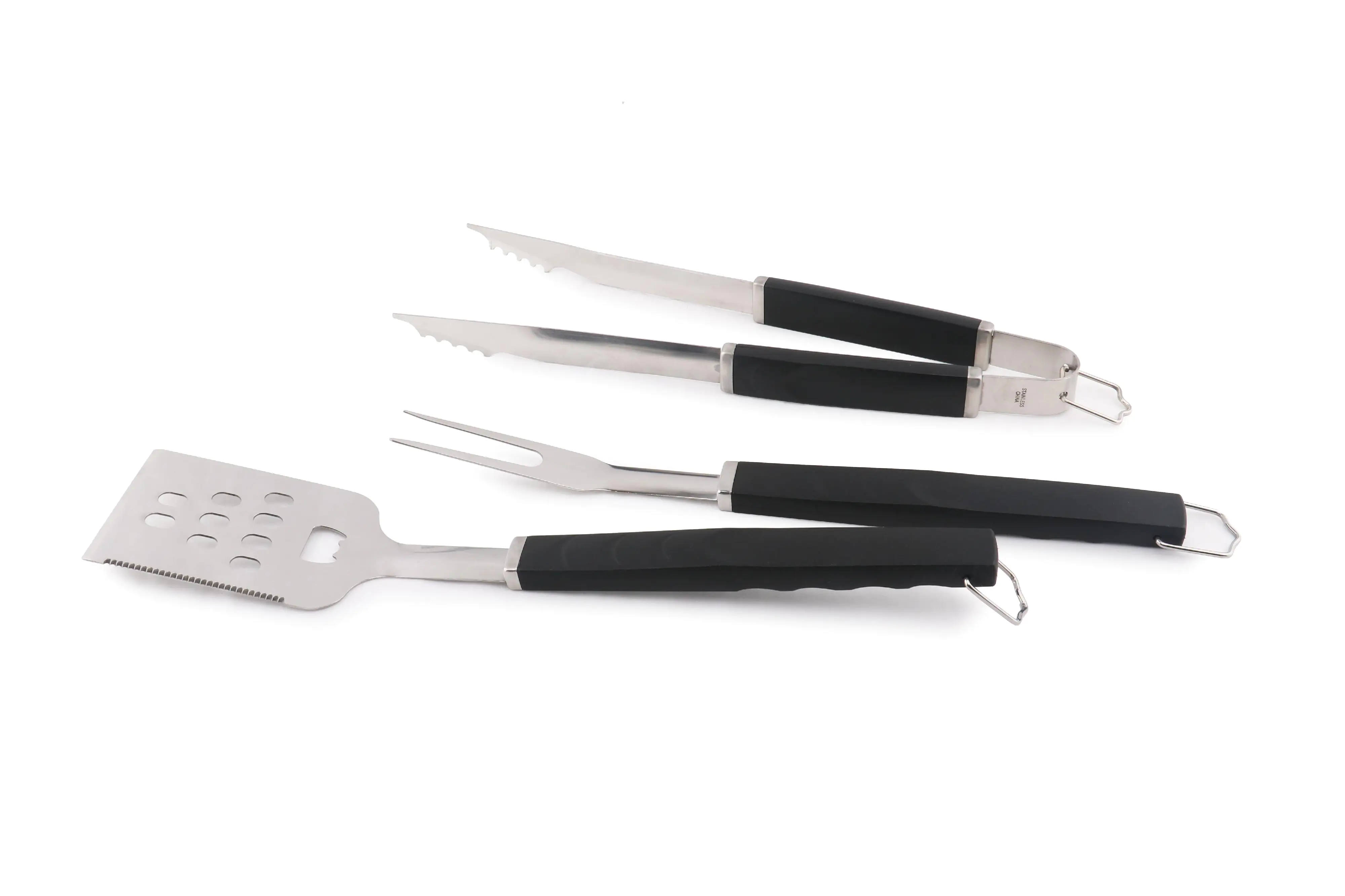 TrendLine Grillbesteck Set Edelstahl mit Kunststoffgriffen TrendLine Grillbesteck Set Edelstahl mit Kunststoffgriffen