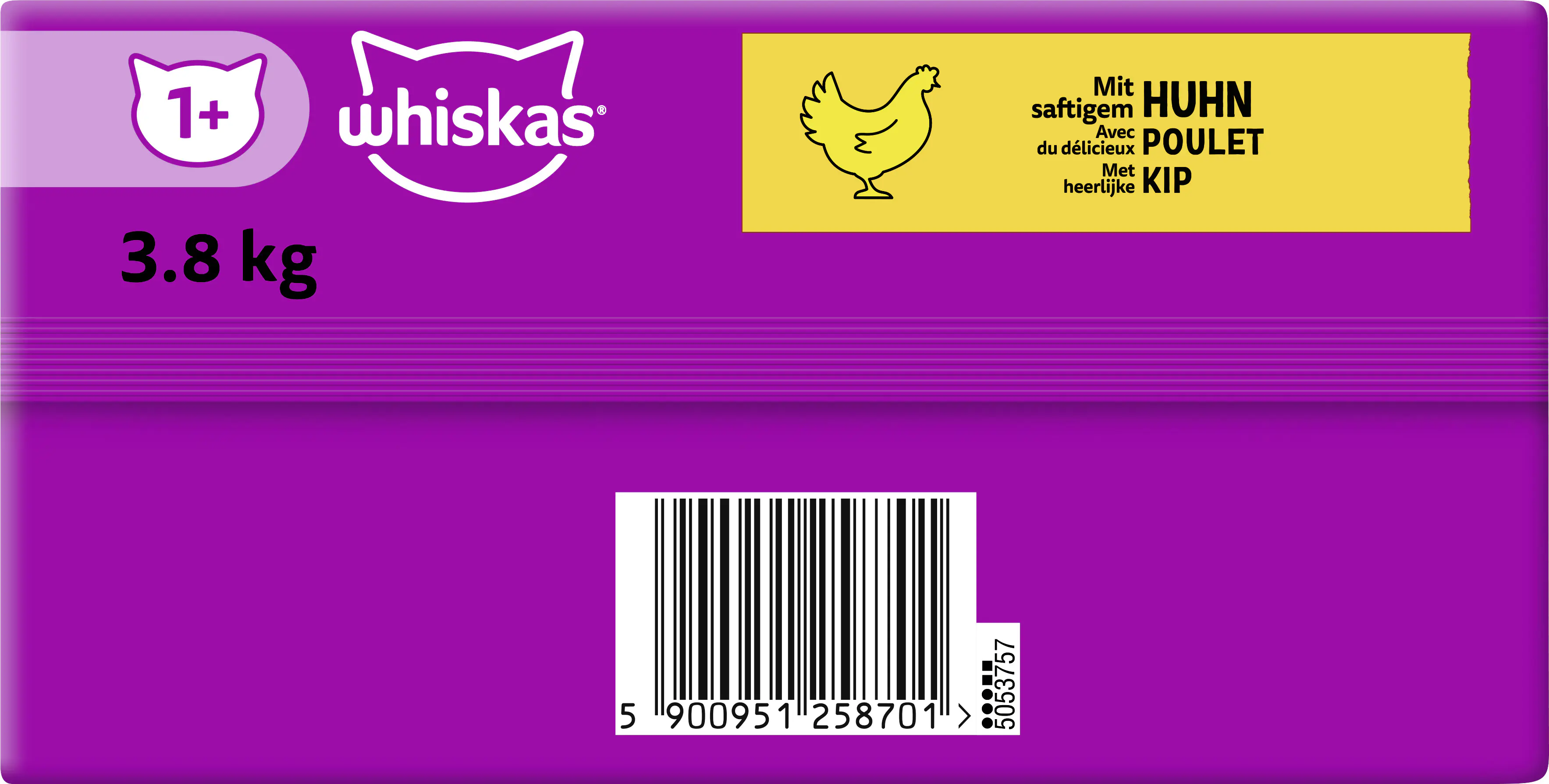 Whiskas Katzenfutter Adult 1+ mit Huhn 3,8 kg