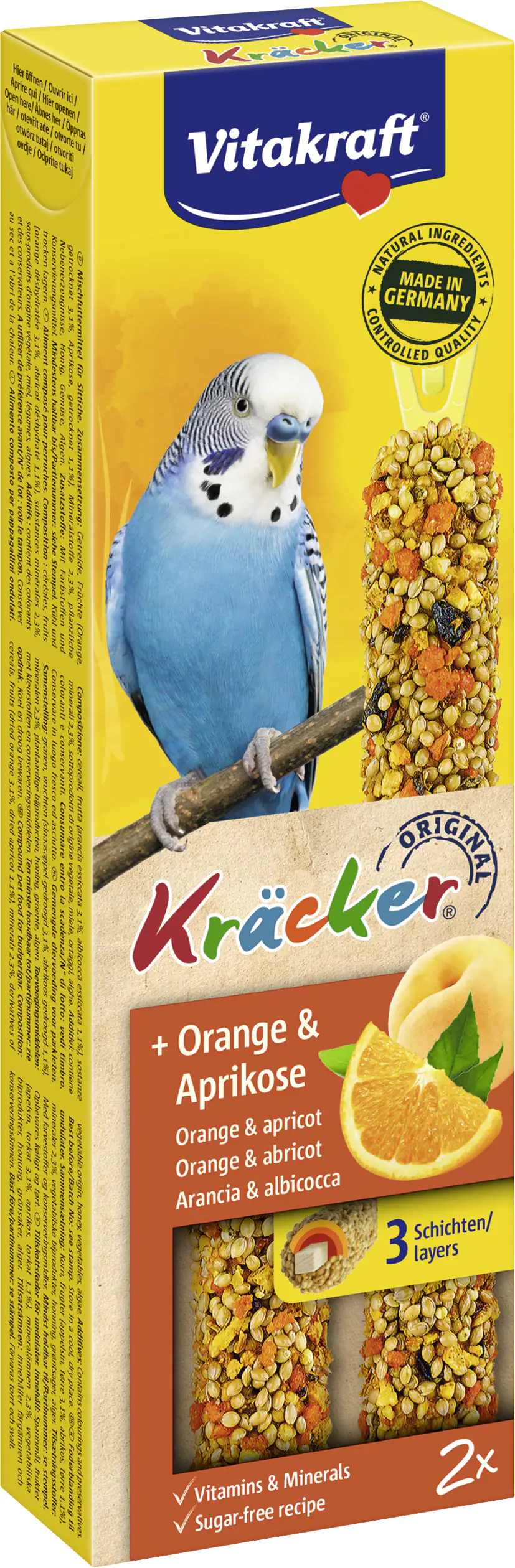 Vitakraft Kräcker® Orange & Aprikose 2 Stück / 60 g Vitakraft Kräcker® Orange & Aprikose 2 Stück / 60 g