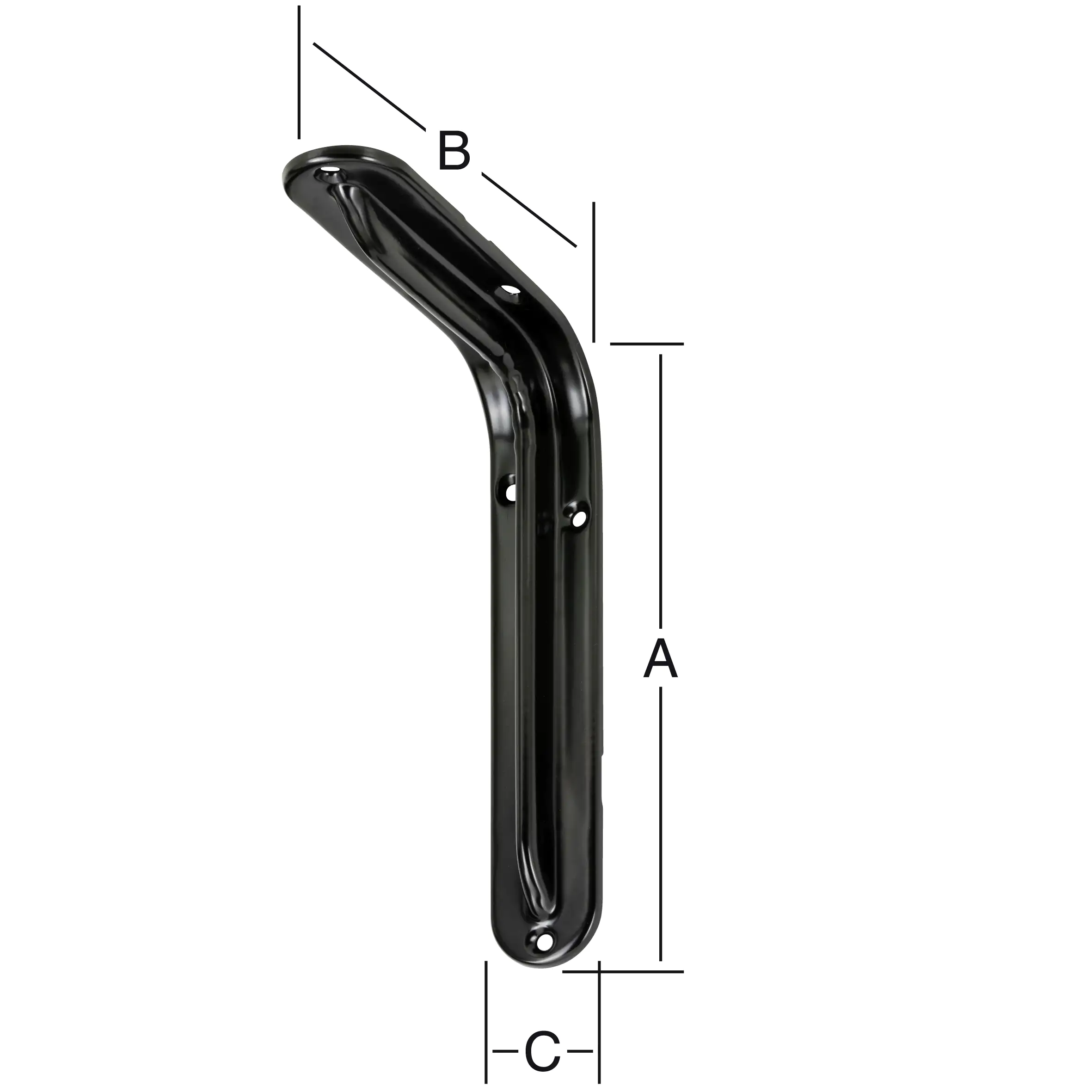 Vormann Format-Standard-Konsolen schwarz 12 x 8.3 cm
