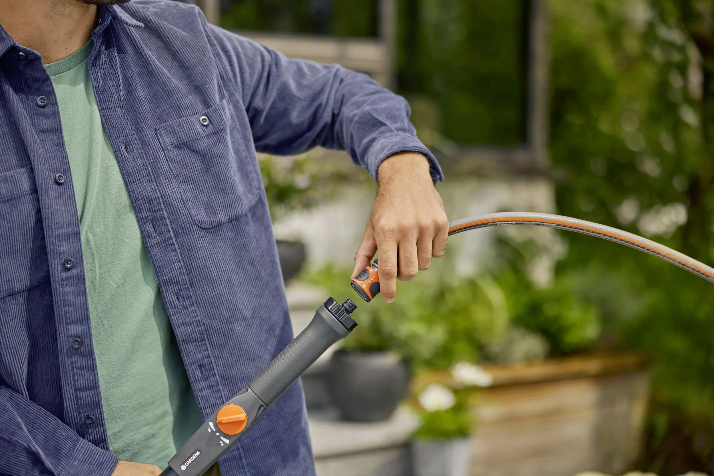 Gardena Cleansystem Teleskopstiel M-XL 155 - 260 cm