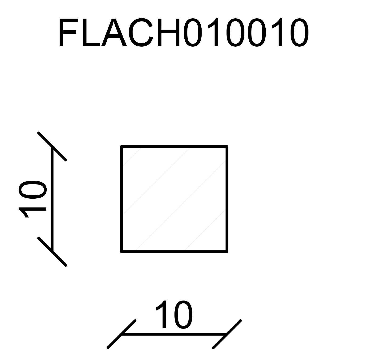 FN Neuhofer Flachleiste 240 cm 10 x 10 mm Fichte/Kiefer