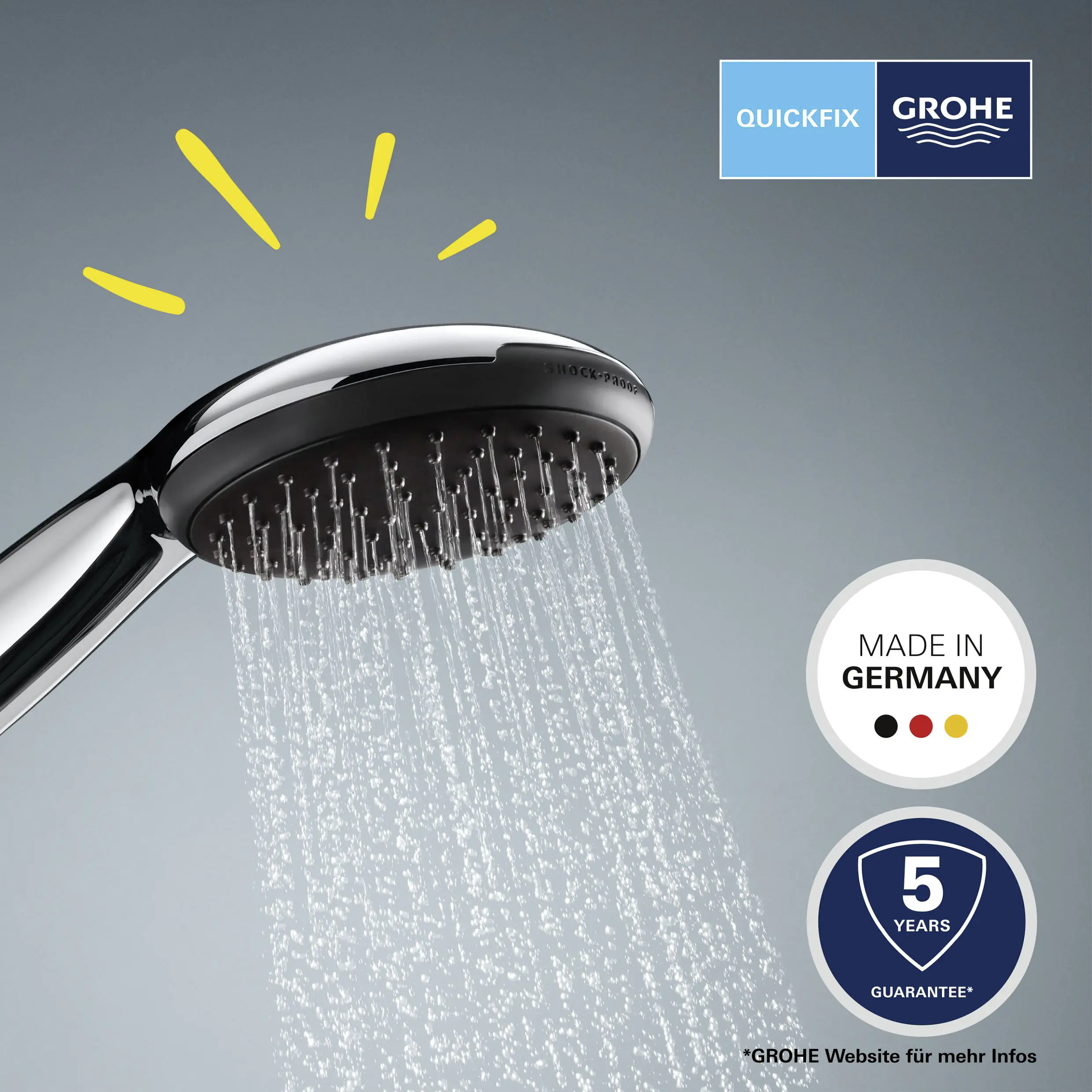 Grohe Handbrause 2 Strahlarten Vitalio Start 110 chrom