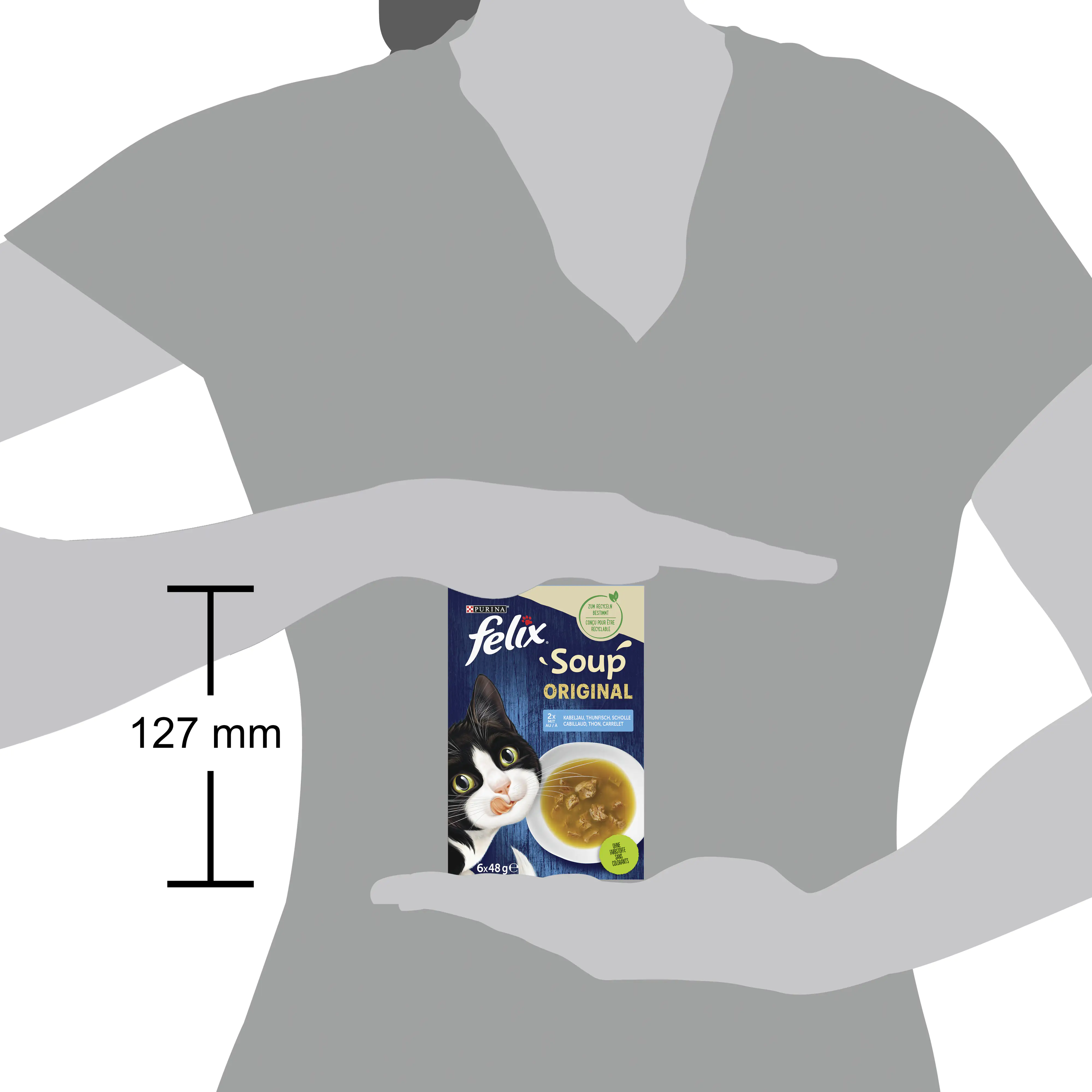 Felix Soup Geschmacksvielfalt aus dem Wasser Mix 6 x 48 g Felix Soup Geschmacksvielfalt aus dem Wasser Mix 6 x 48 g