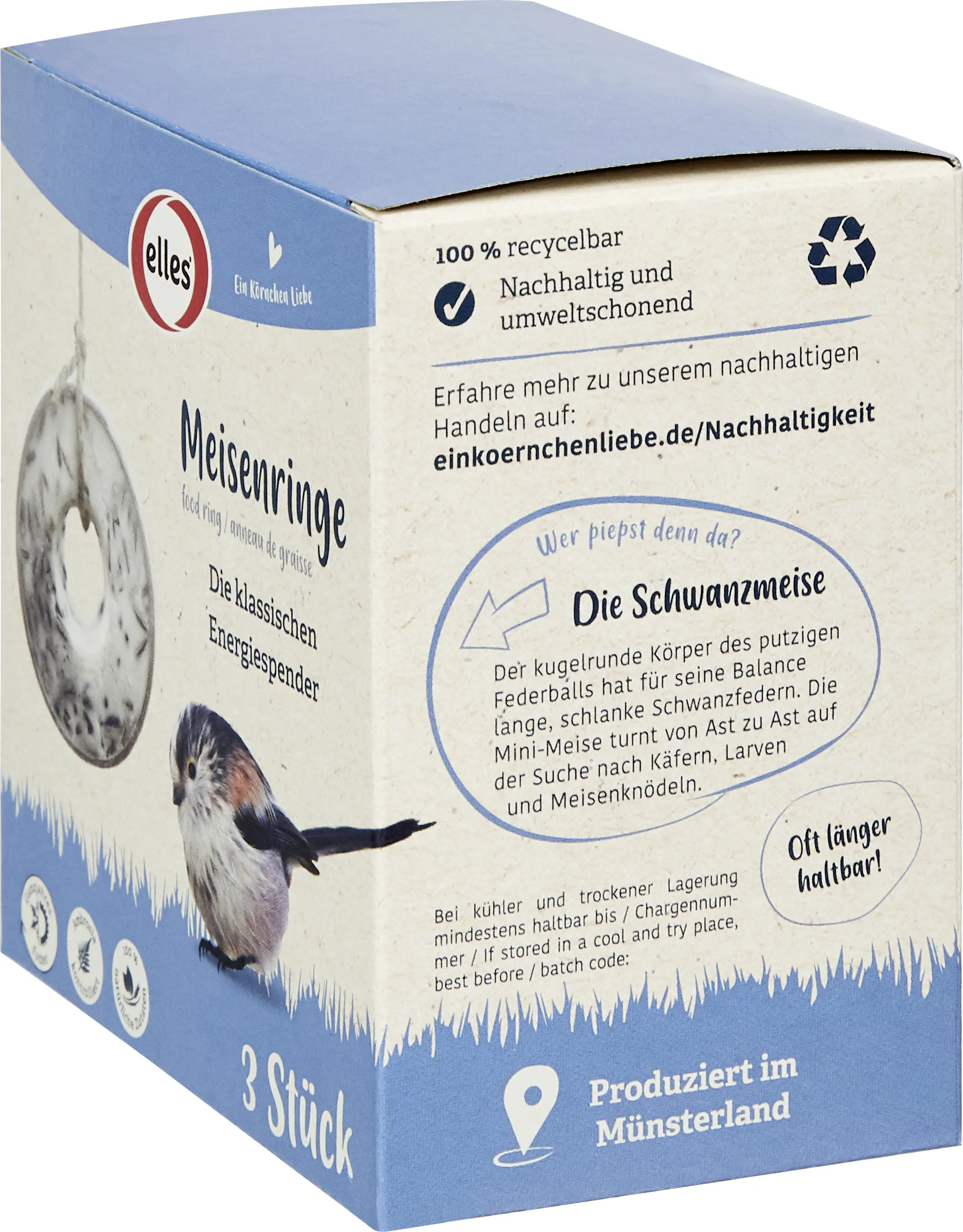 Elles Wildvogelfutter Meisenringe 3 Stück