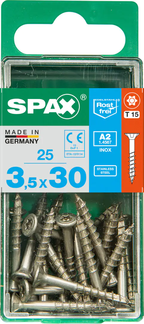 Spax Universalschrauben 3.5 x 30 mm TX 15 - 25 Stk.