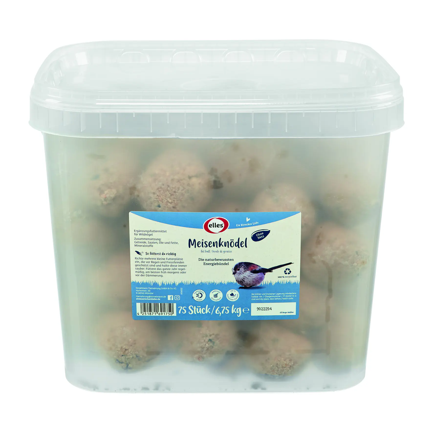Elles Meisenknödel ohne Netz 75 Stück