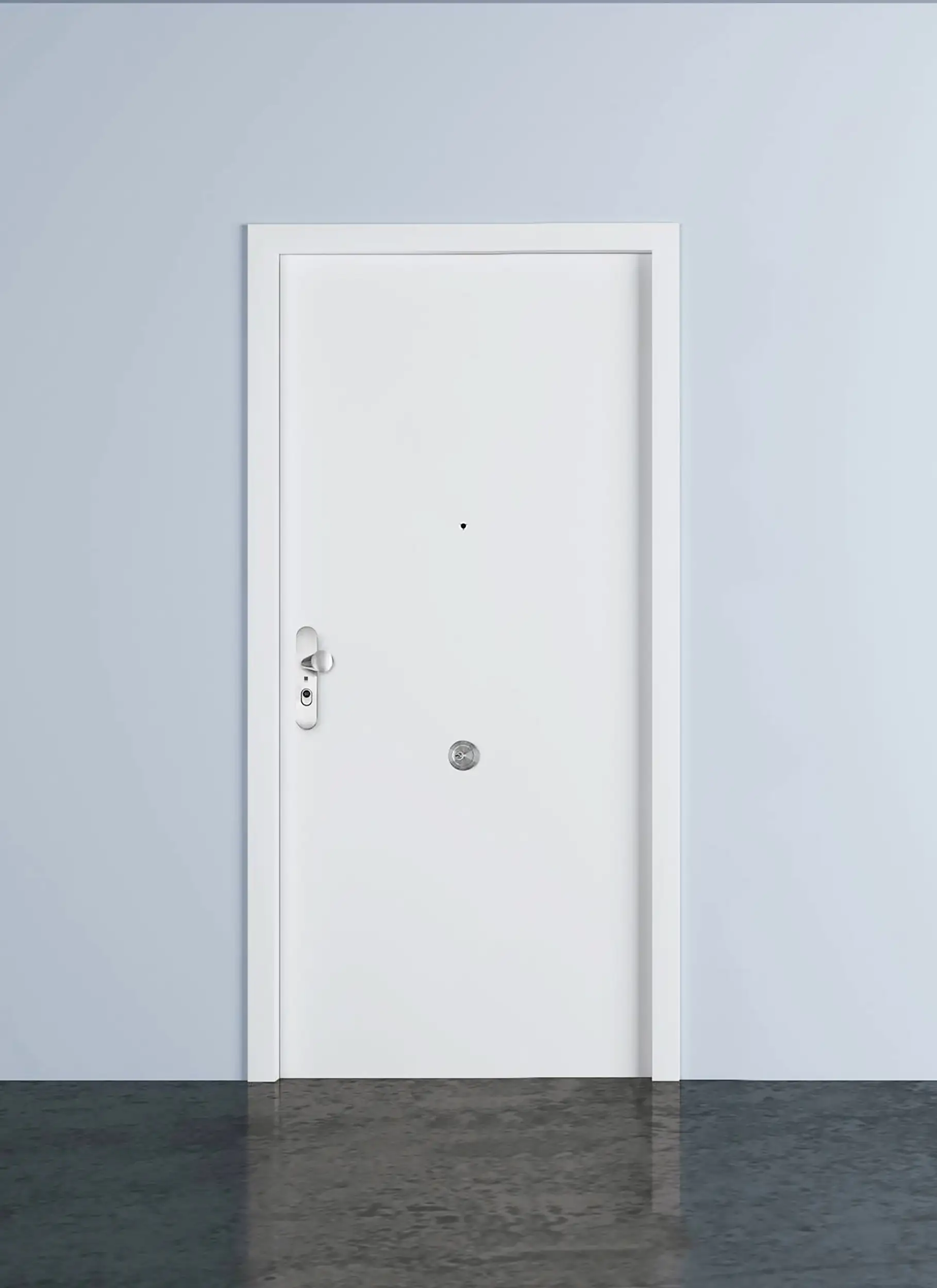 Panzerriegelschloss Attrappe silber matt, Panzerschloss-Attrappe