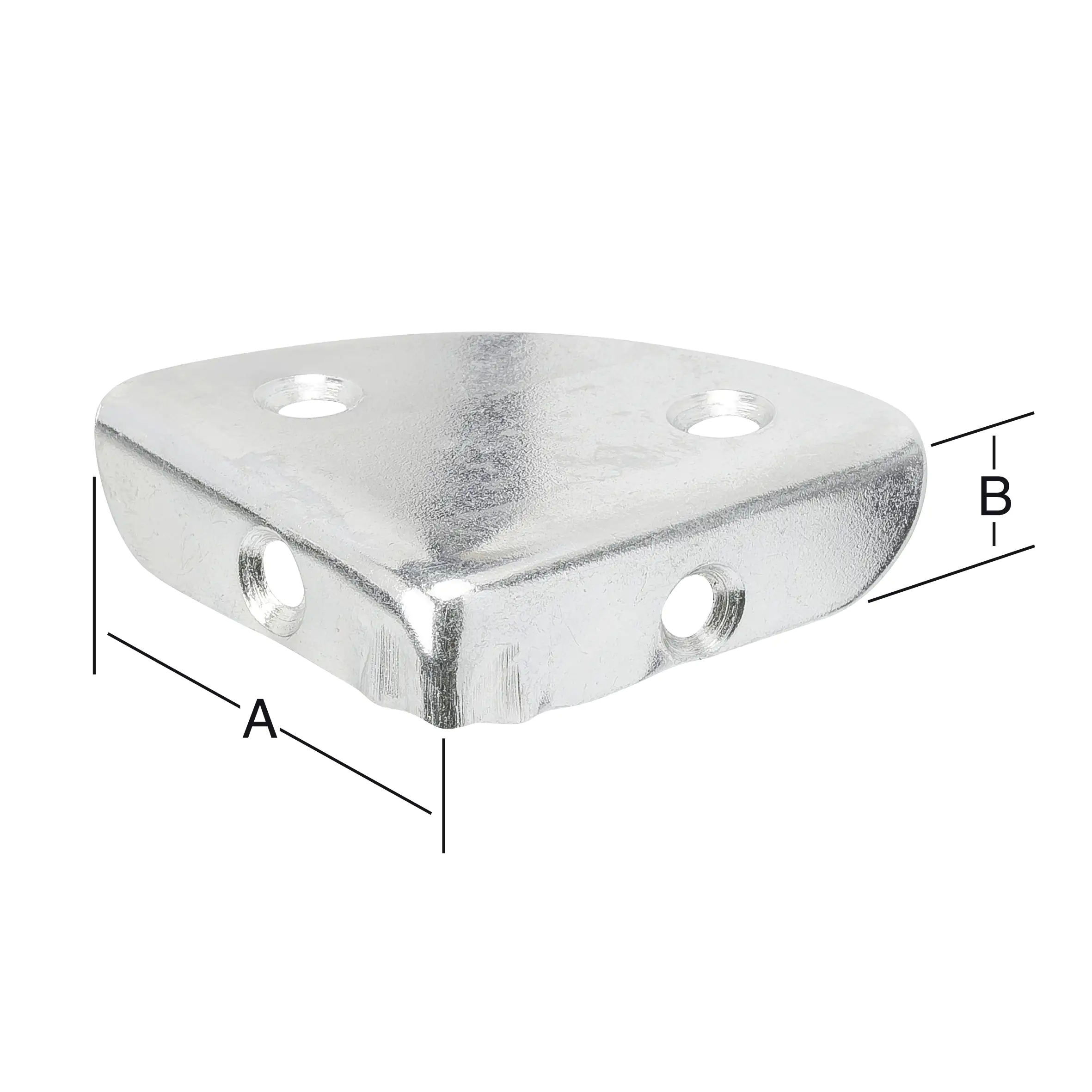 Vormann Kistenecken verzinkt 36 x 10 mm