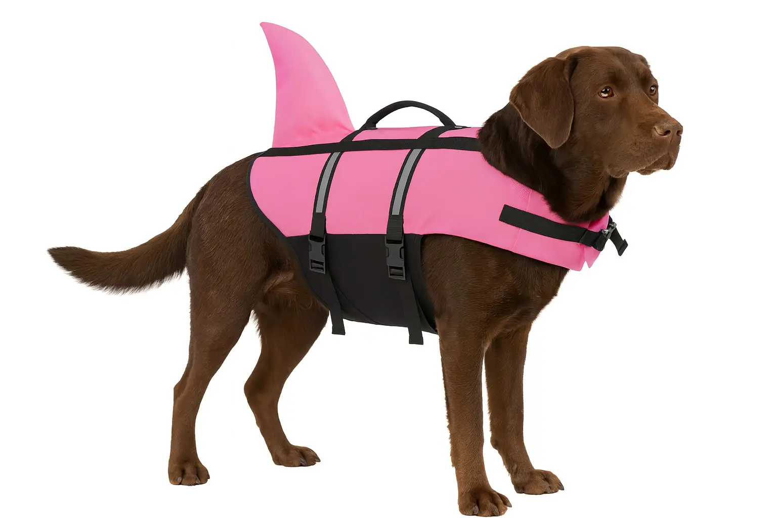 Nobby Hunde Schwimmweste Sharki mit Haiflosse pink