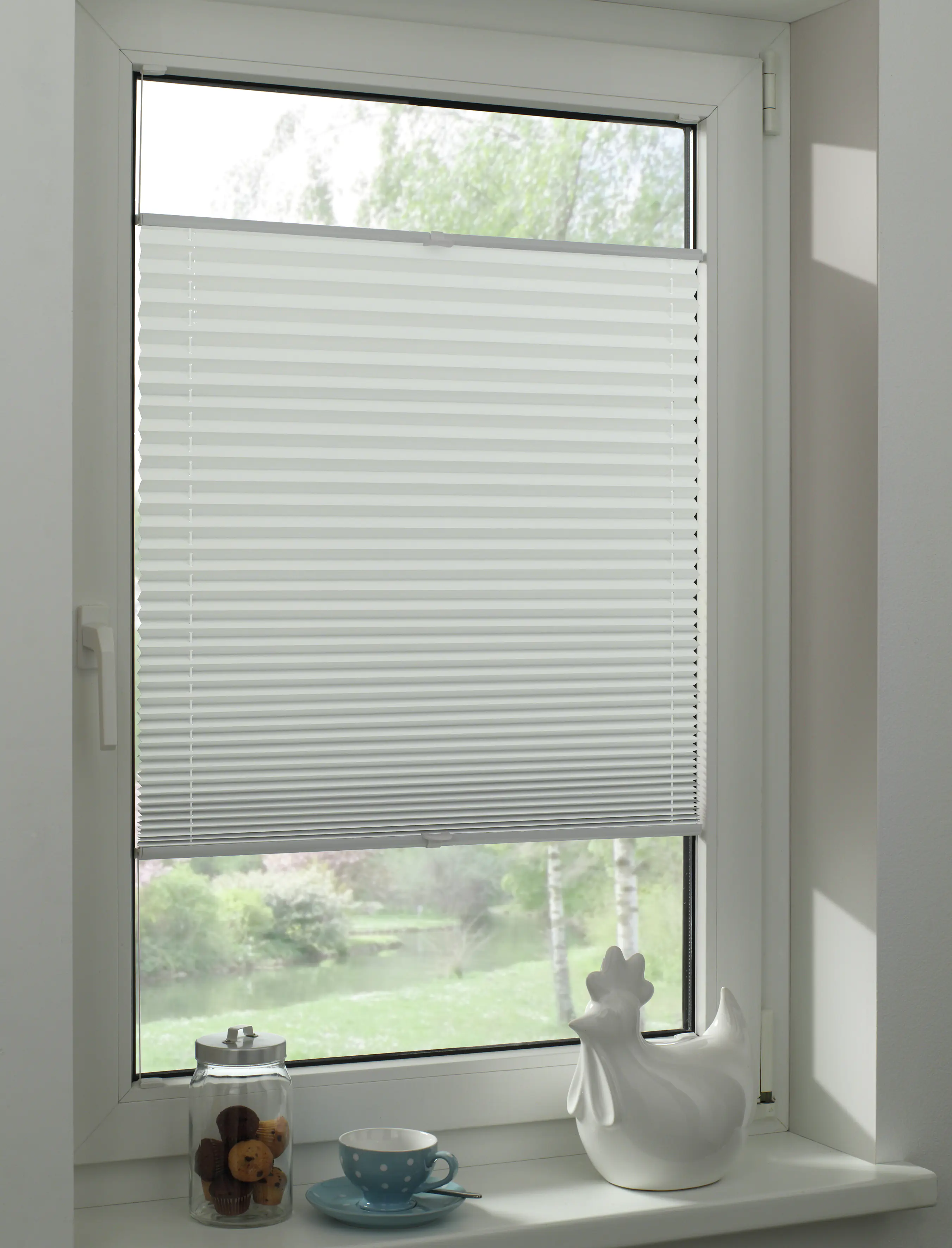 Gardinia Plissee Concept Thermo Abdunklung 80 cm x 210 cm weiß