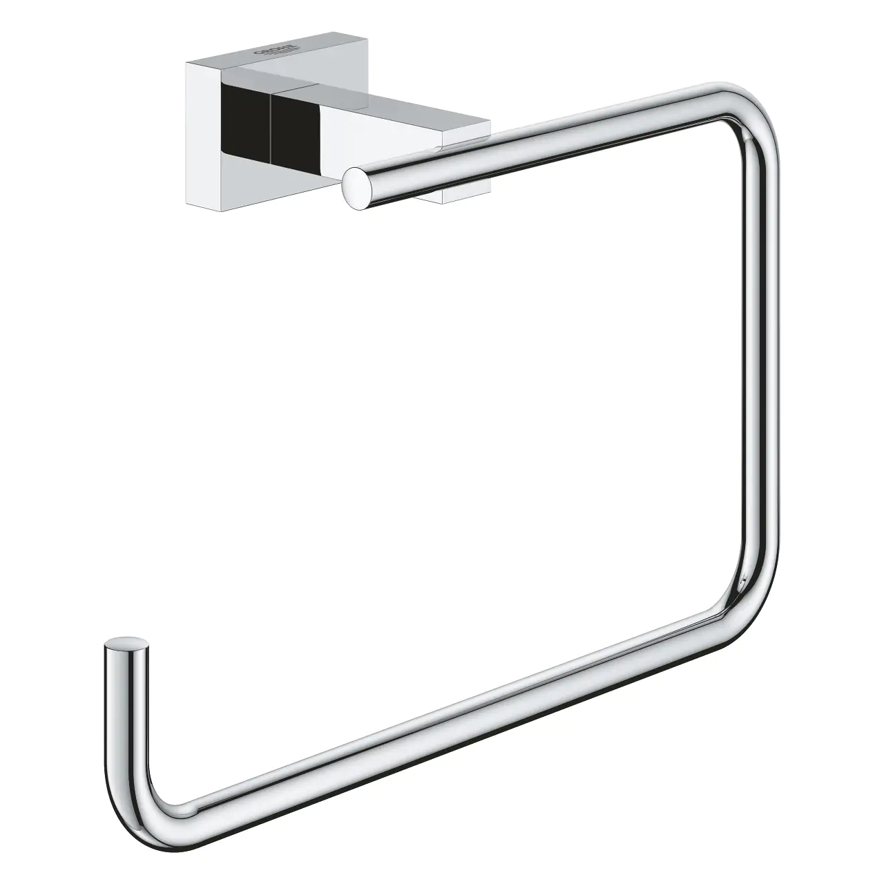 Grohe Handtuchring Essentials Cube Metall, chrom, glänzend, schwenkbar