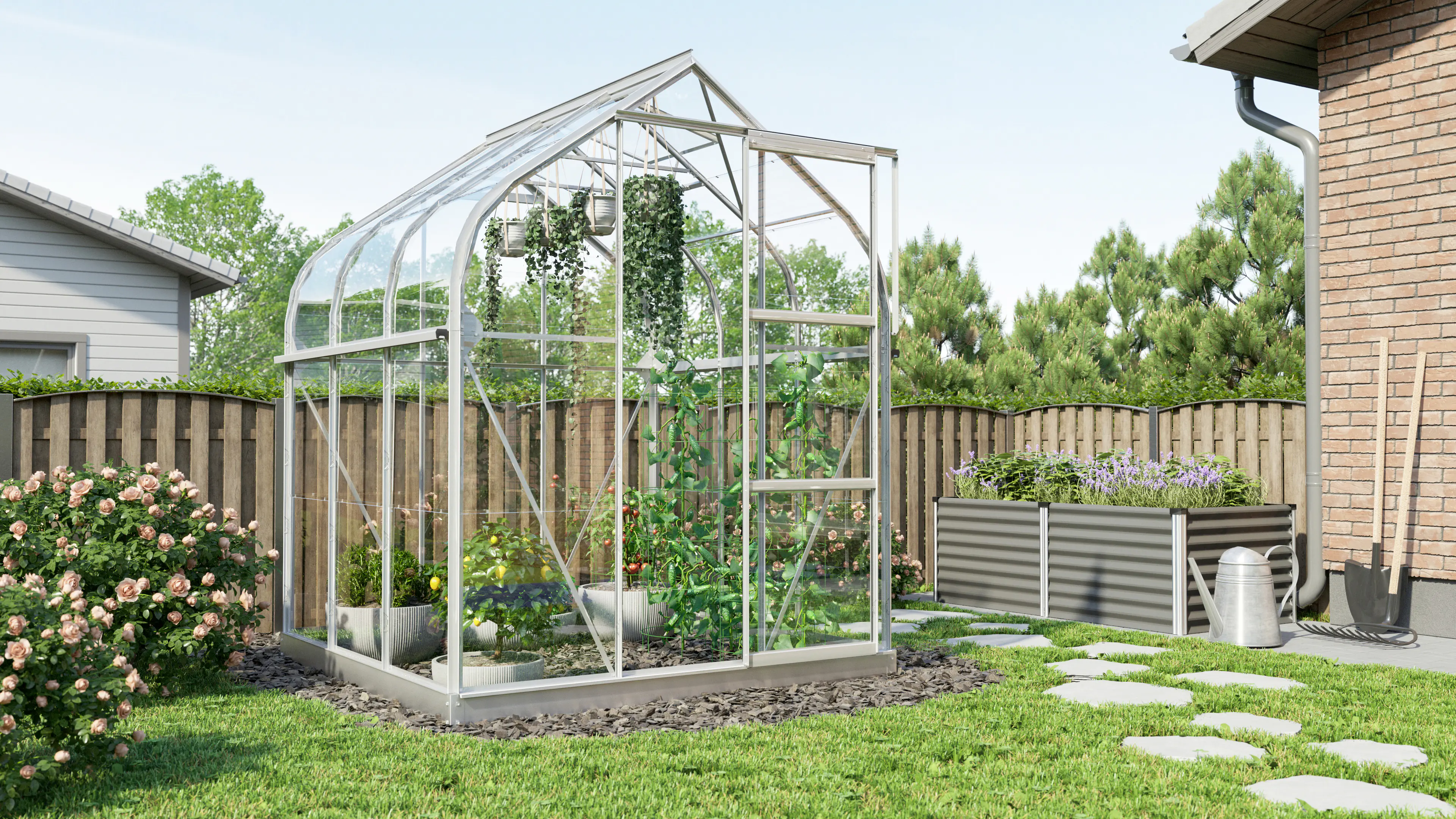 Vitavia Gewächshaus Orion 3800 202 x 195 cm 3 mm Sicherheitsglas