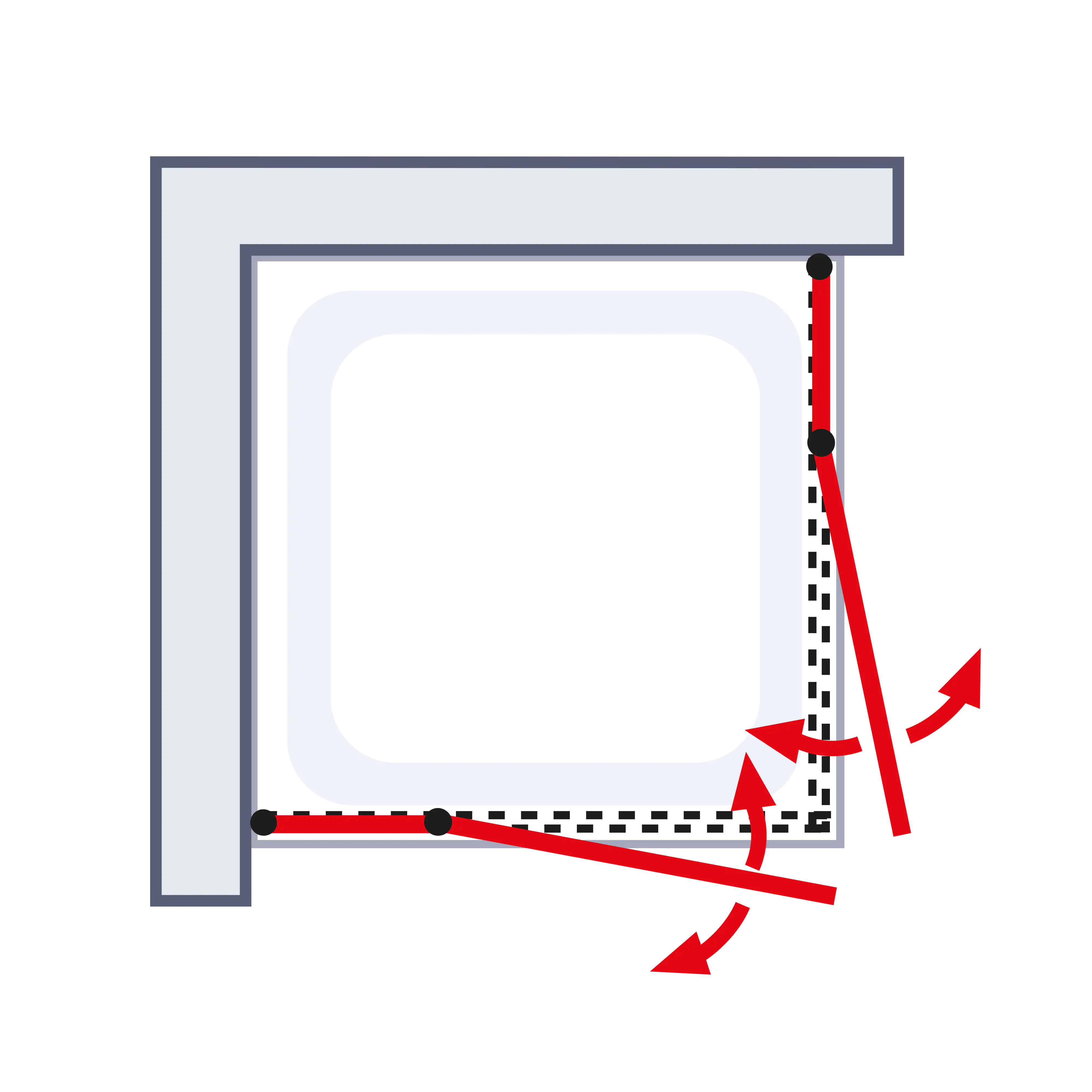 Schulte Eckeinstieg 90 x 90 x 192 cm Alexa Style 2.0