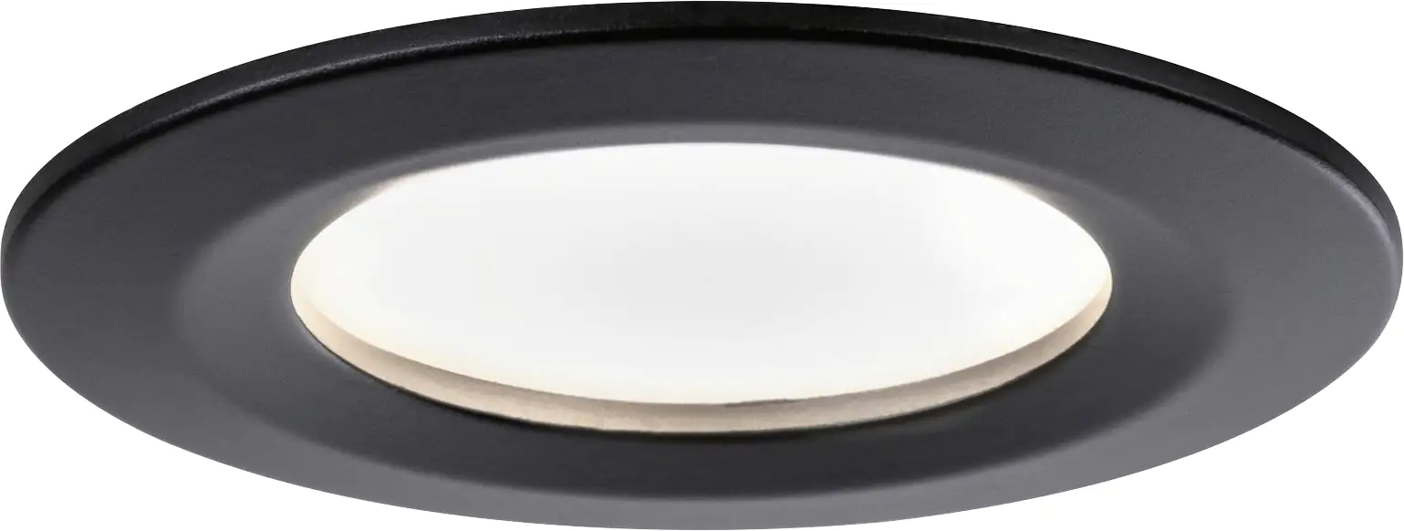 Paulmann LED Einbauleuchte Nova 3er- Set schwarz matt  Ø 7,8 cm  Paulmann LED Einbauleuchte Nova 3er- Set schwarz matt  Ø 7,8 cm