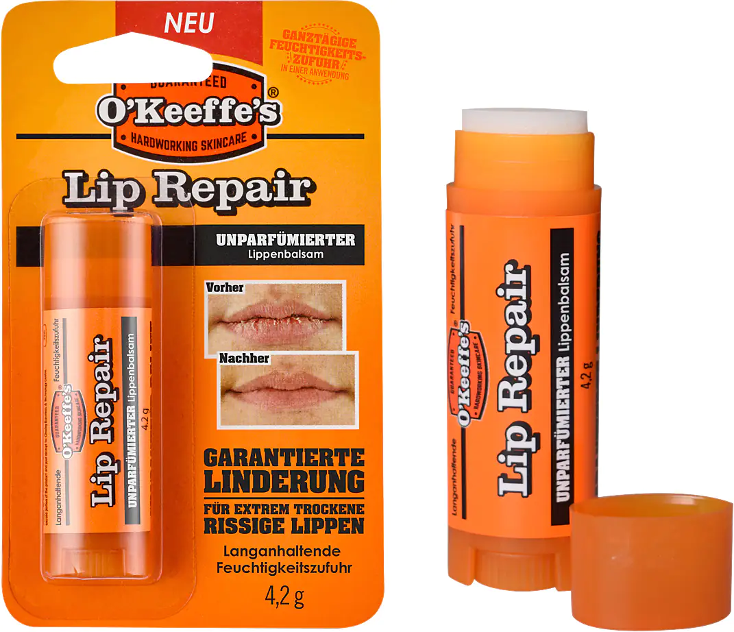 O`Keeffe`s Lip Repair Lippenpflege für extrem trockene, rissige Lippen