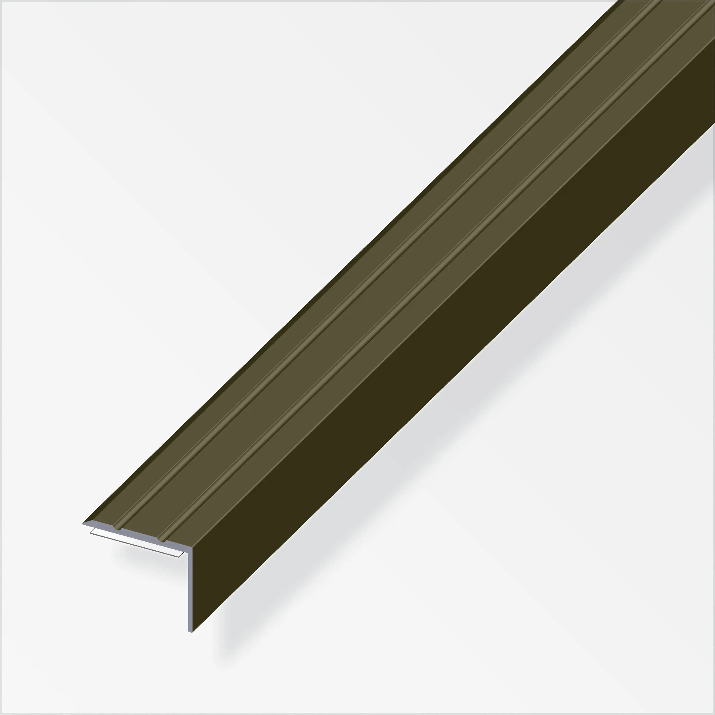 Alfer Winkel-Abschluss-Profil 1 m, 25 x 18 mm Aluminium eloxiert bronze