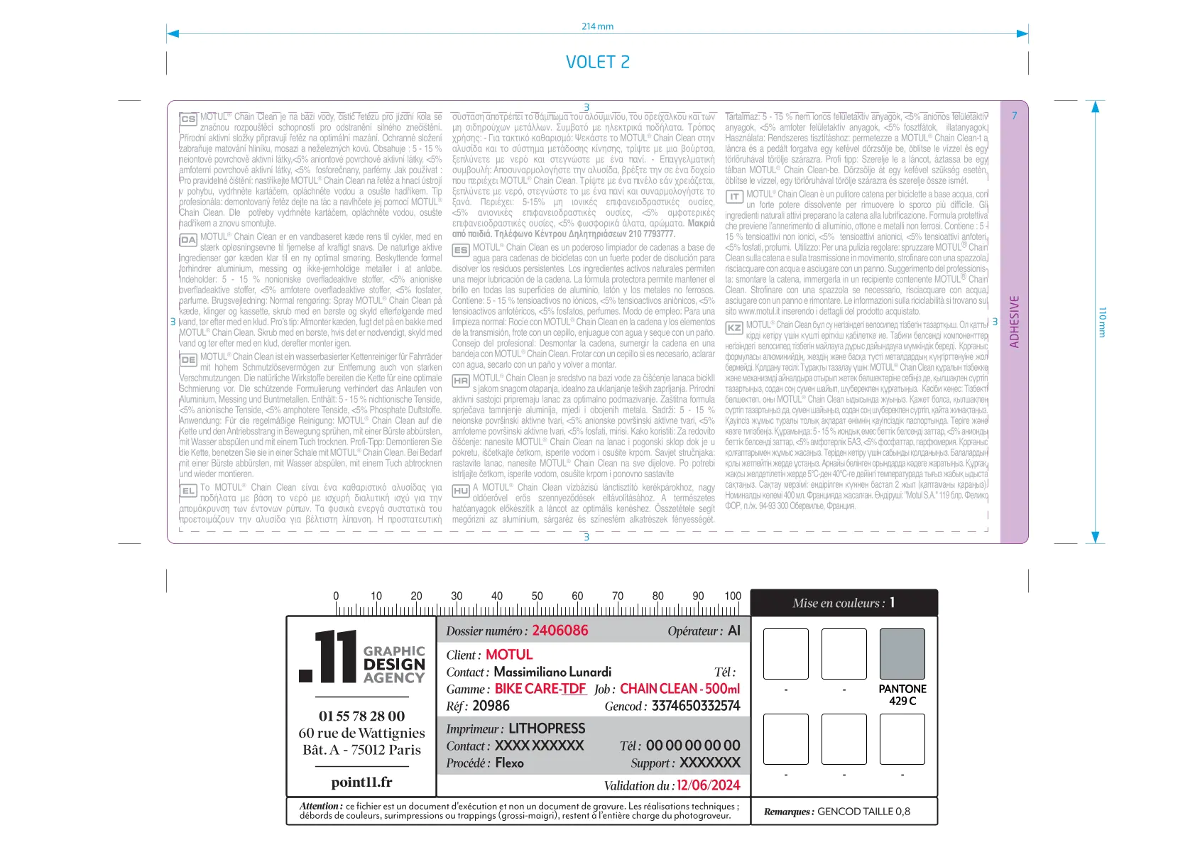 MOTUL Chain Clean Road Kettenreiniger 500 ml MOTUL Chain Clean Road Kettenreiniger 500 ml