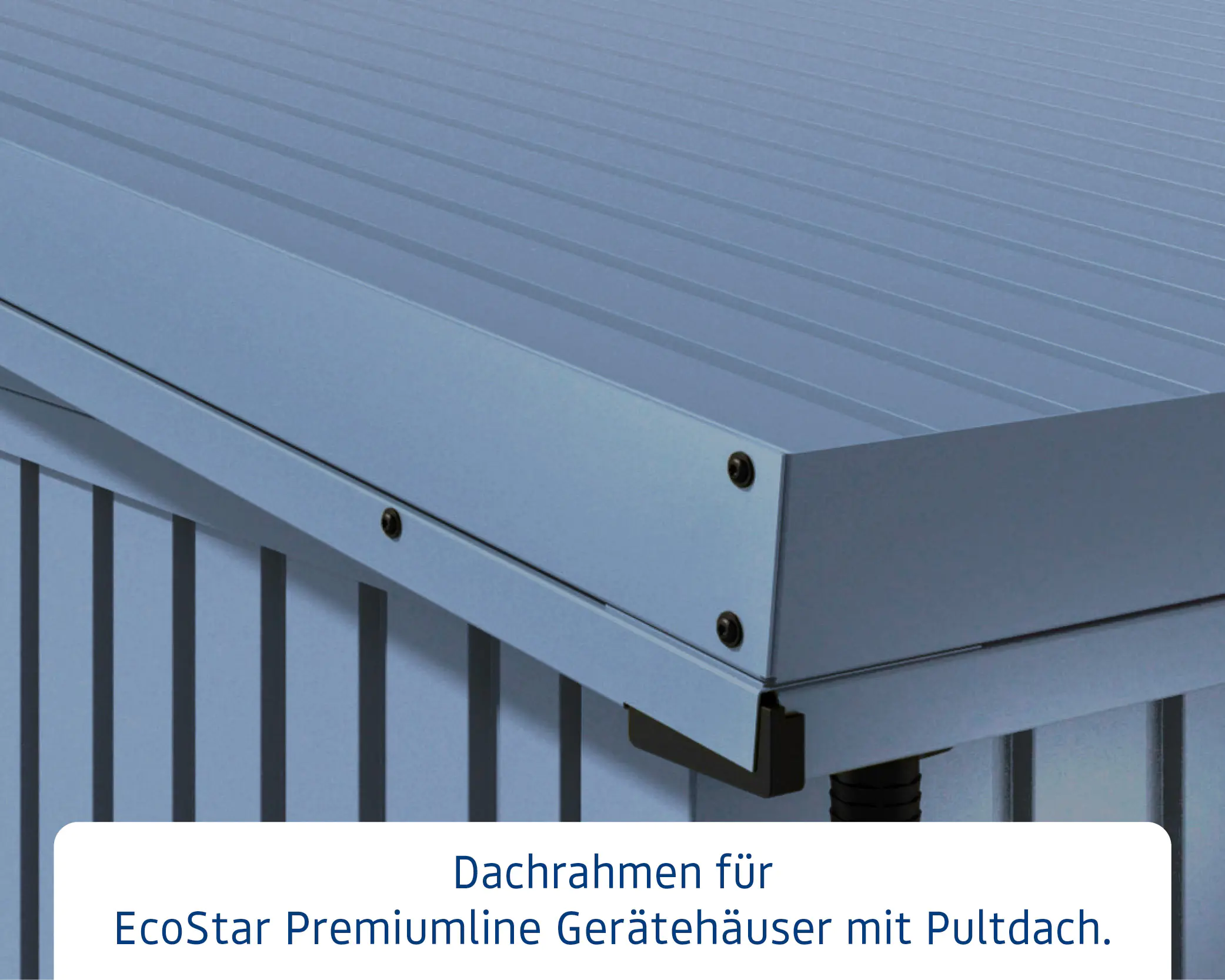 EcoStar Dachrahmen für Gründach Pultdach Typ 1 blau EcoStar Dachrahmen für Gründach Pultdach Typ 1 blau