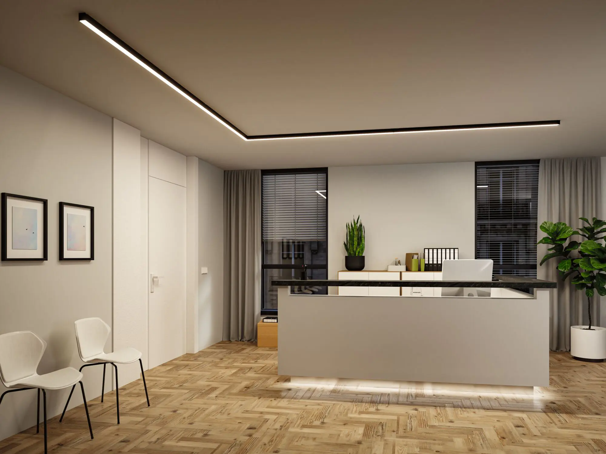 Paulmann Einspeisung für Lichtleiste Linion Power Channel 17 W Aluminium schwarz dimmbar warmweiß