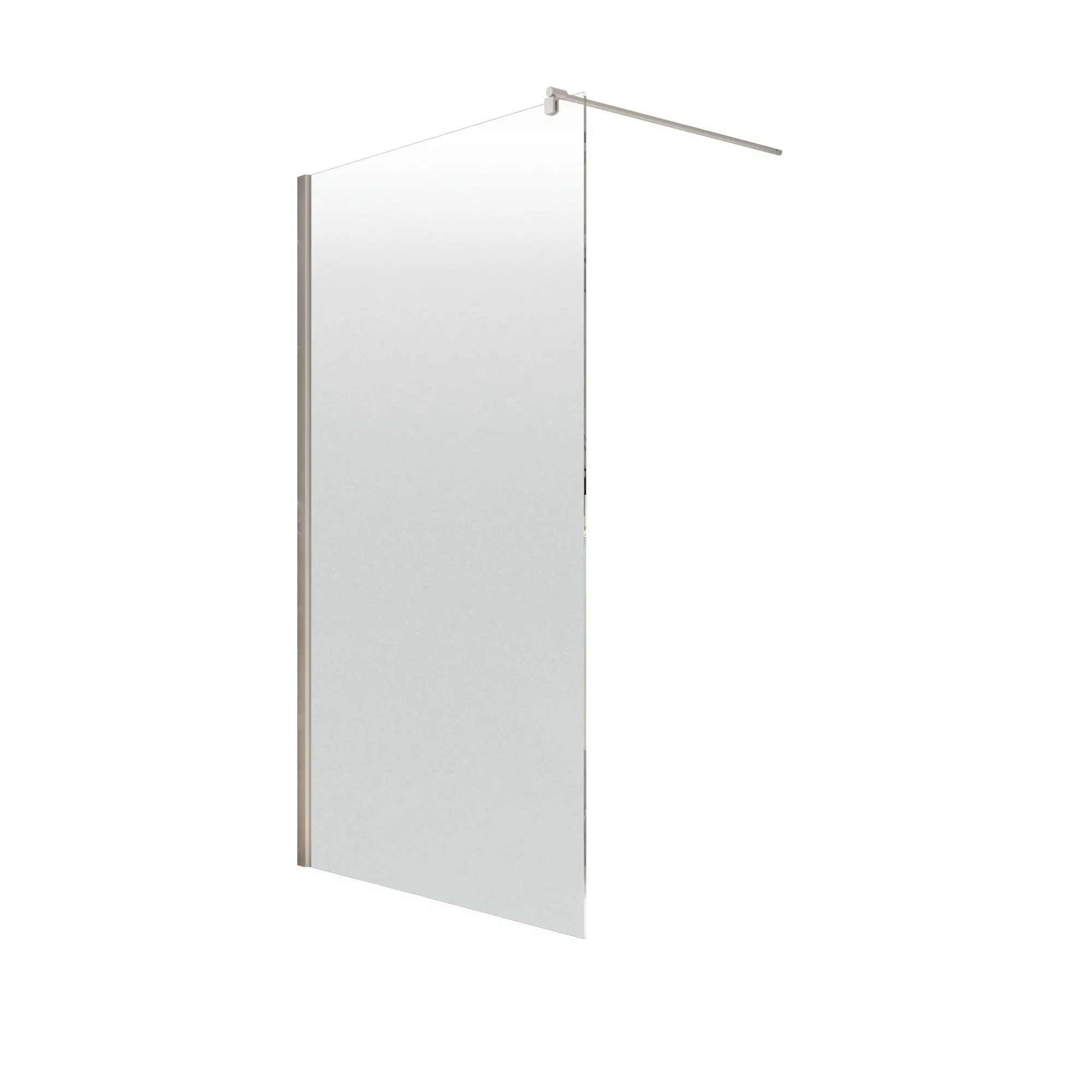 Schulte Duschwand Walk In Garant 2.0 120 x 200 cm alu-natur Dekor Bodennebel