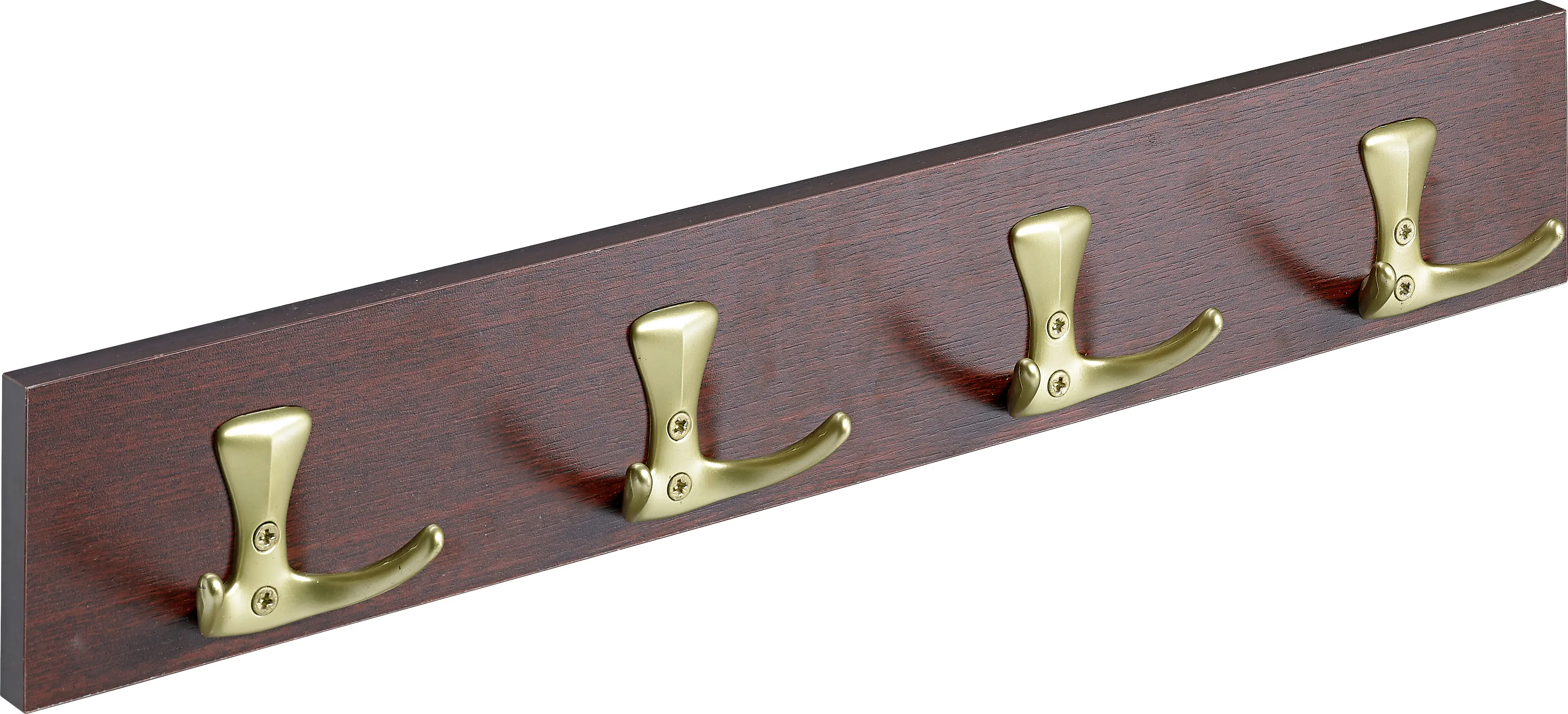 Hettich Garderobenleiste 4 Haken Holz 50 x 8 x 4,6 cm kirsch-goldfarben Hettich Garderobenleiste 4 Haken Holz 50 x 8 x 4,6 cm kirsch-goldfarben