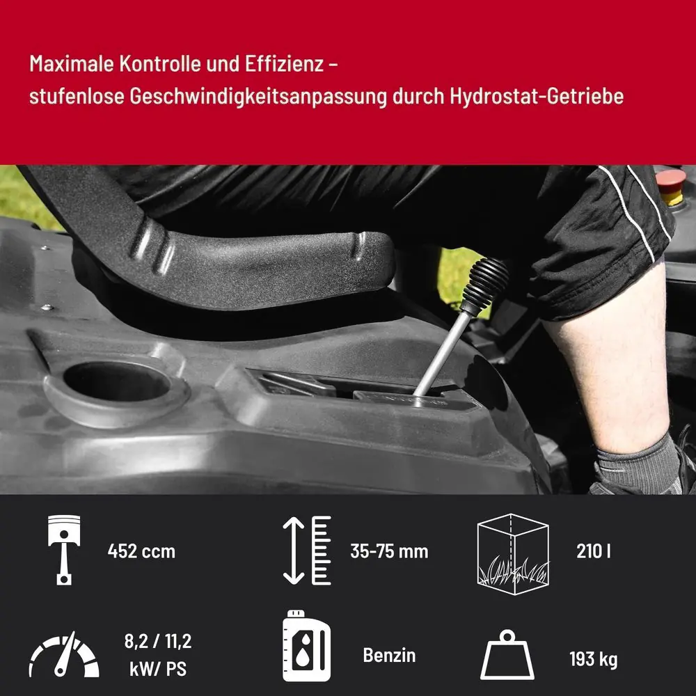 Güde Rasentraktor GAR 960 T Hydrostat 96 cm Schnittbreite