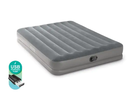 6941057421988_03 Intex Luftbett Dura-Beam Prestige Mid-Rise Queen grau 152 x 203 x 30 cm