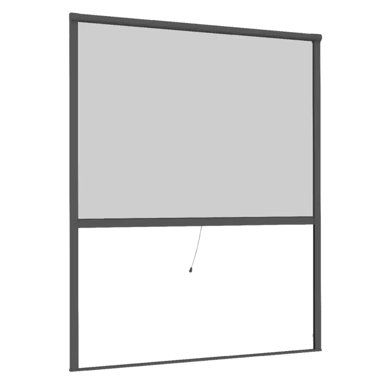 Primaster Fliegenschutz-Rollo 130 x 160 cm anthrazit/anthrazit kürzbar