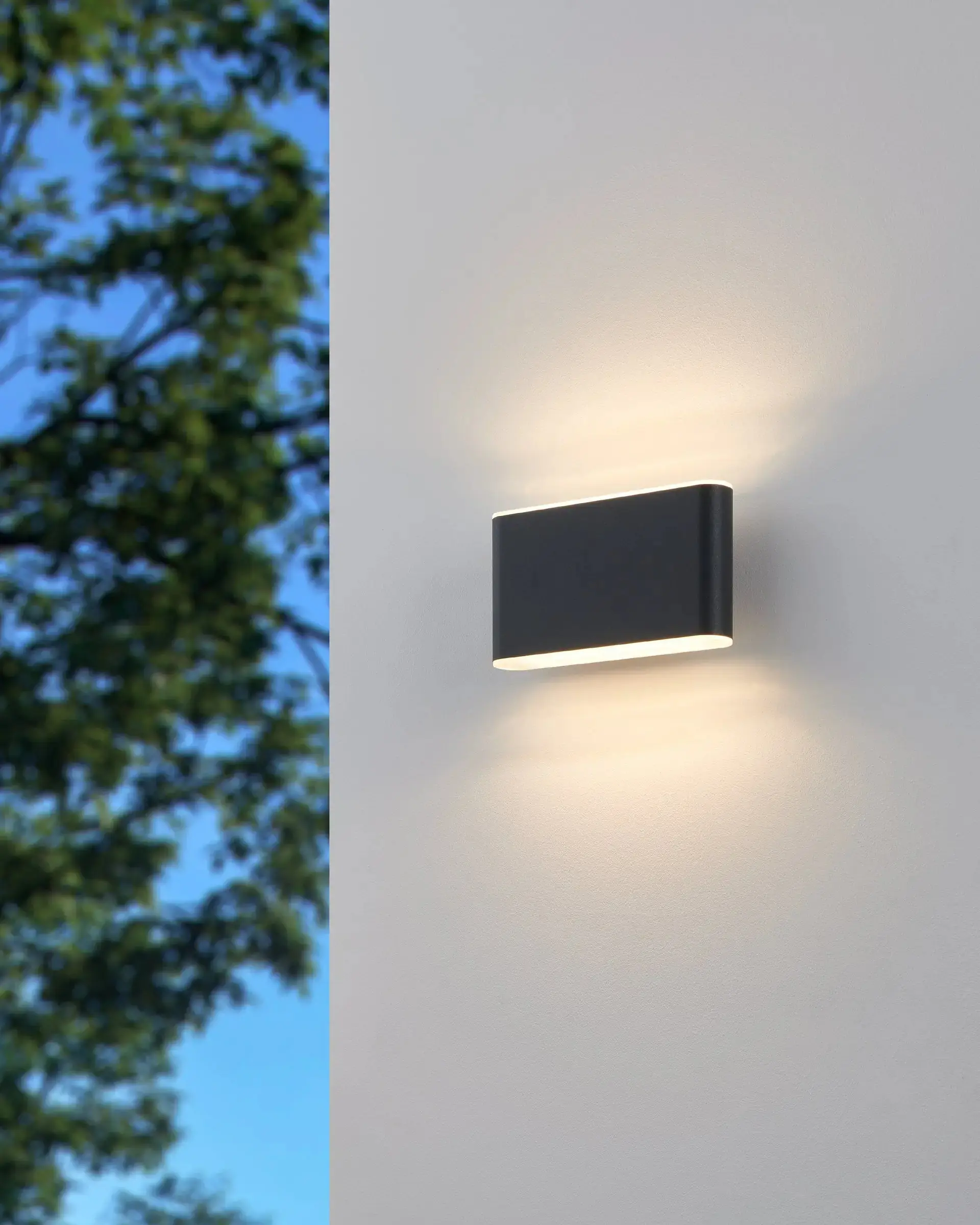 Eglo LED Außen-Wandleuchte Grutti anthrazit 17,5 x 9 cm