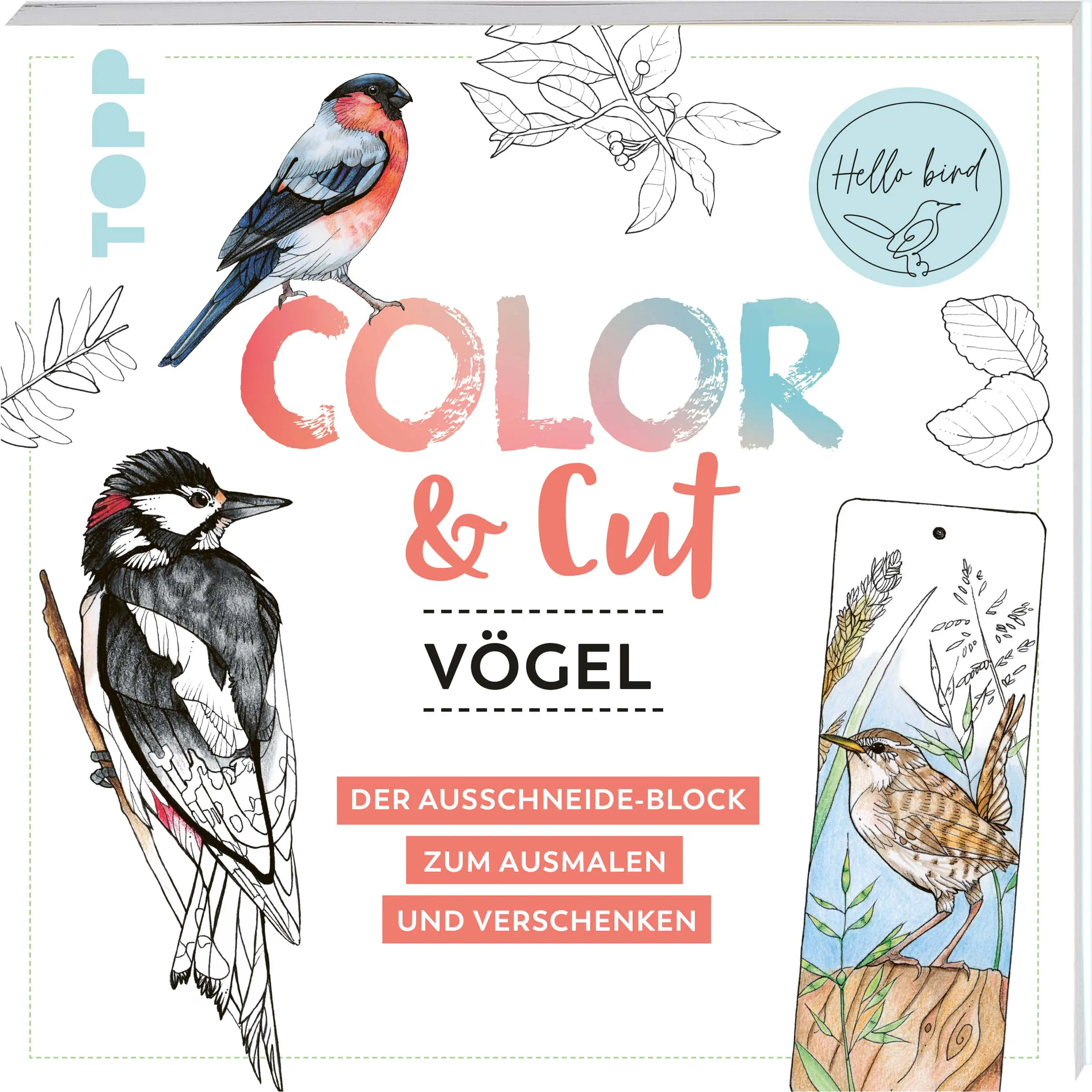 Malbuch Color & Cut - Vögel