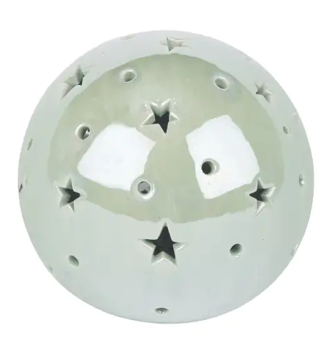 TrendLine Deko Windlicht Kugel Keramik Ø 11,5 cm mint TrendLine Deko Windlicht Kugel Keramik Ø 11,5 cm mint