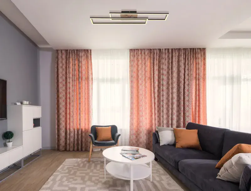 Globo Deckenleuchte Dakari 80 x 60 cm L x B schwarz warmweiß