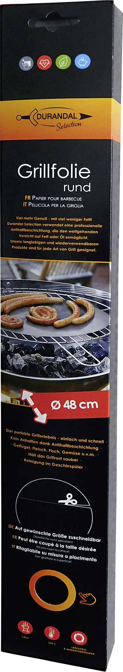 Brozio Durandal Selection Grillfolie Ø 48 cm Brozio Durandal Selection Grillfolie Ø 48 cm