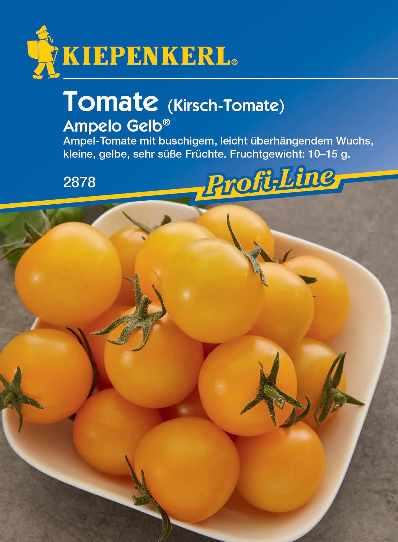 Kiepenkerl Kirsch-Tomate Ampelo Gelb Donna Yellow F1 Kiepenkerl Kirsch-Tomate Ampelo Gelb Donna Yellow F1