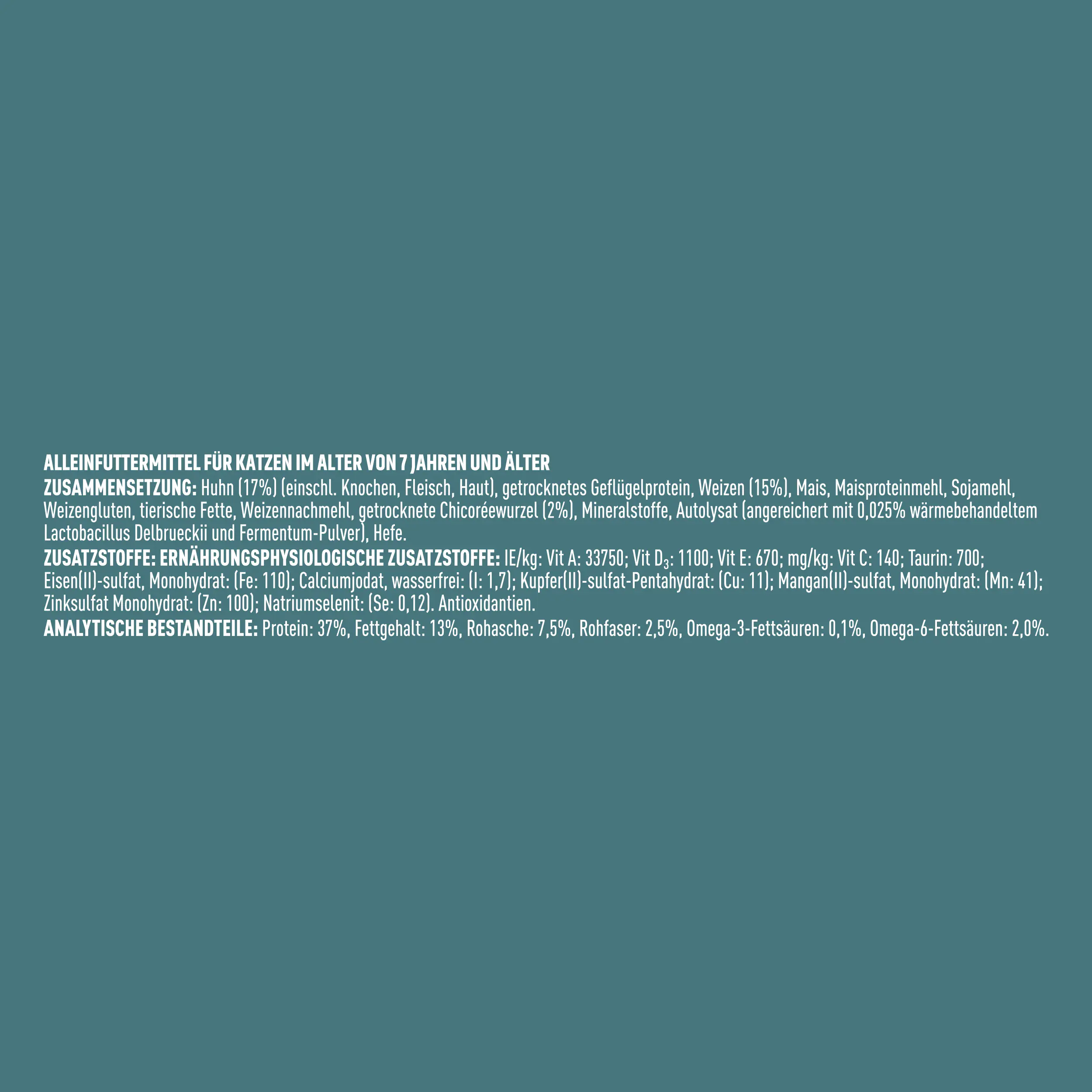 Purina ONE Senior 7+ reich an Huhn und Vollkorn-Getreide 750 g