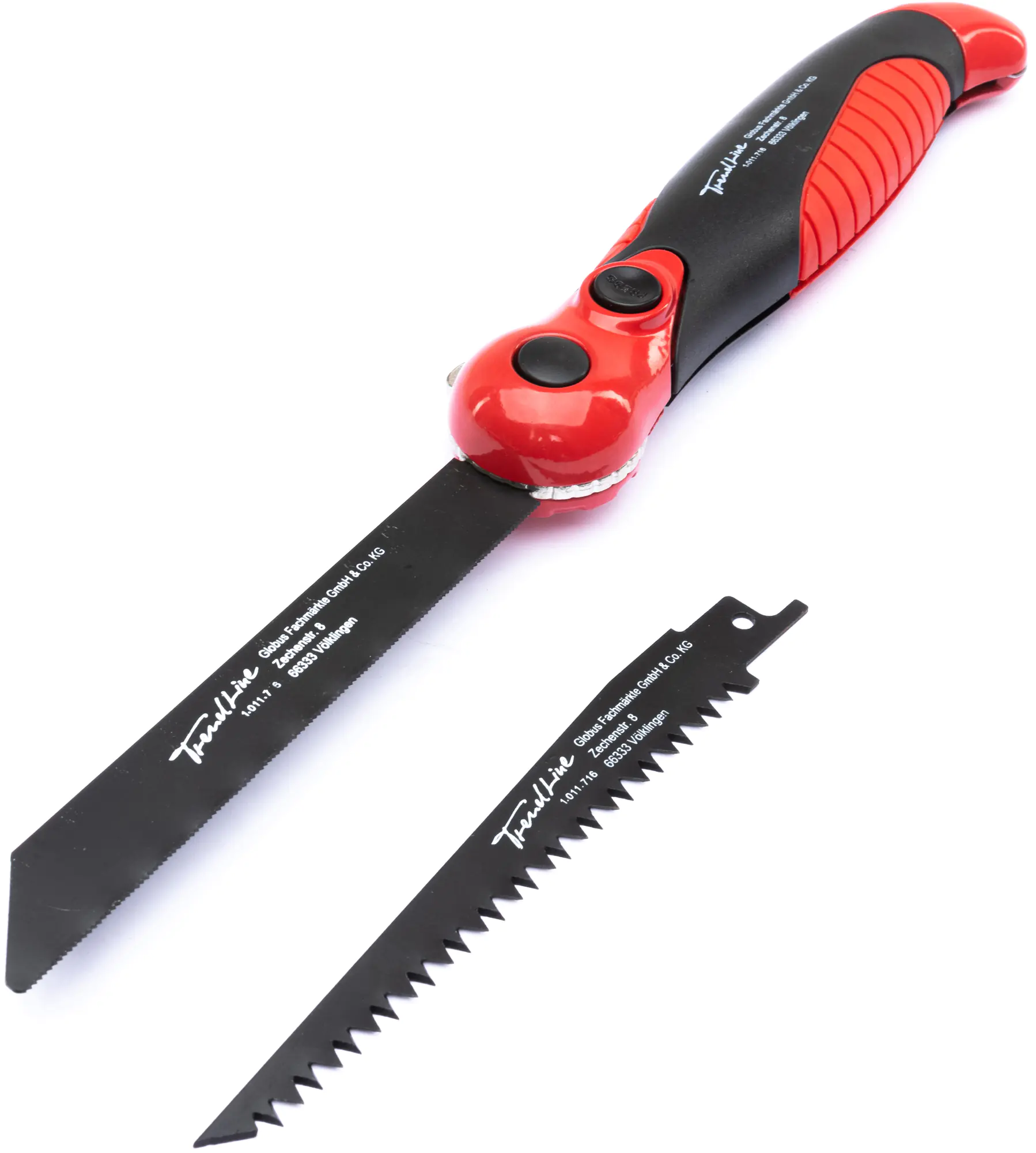 TrendLine Multifunktions-Klappsäge für Holz und Metall 12,5 cm inkl. 2 Sägeblättern