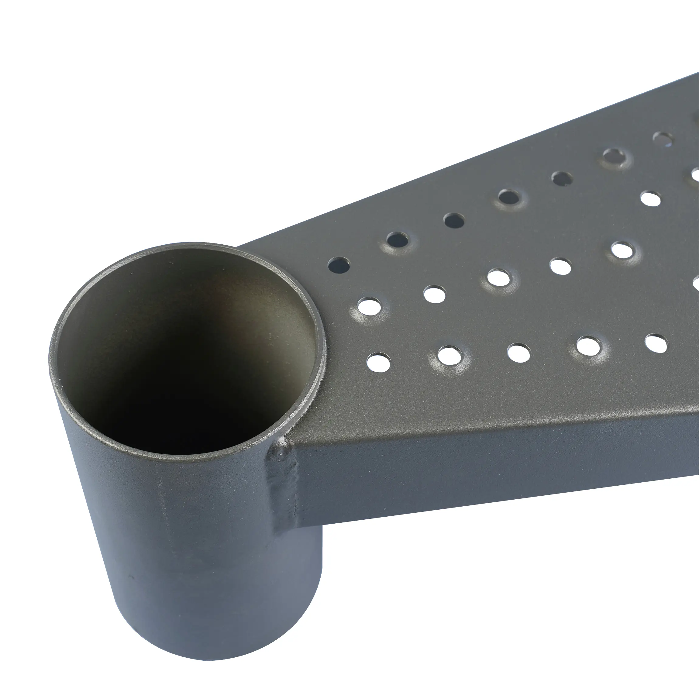 Dolle Außenspindeltreppe Gardenspin komplett 11 Stufen Ø 155 cm mit Metallstufen anthrazit