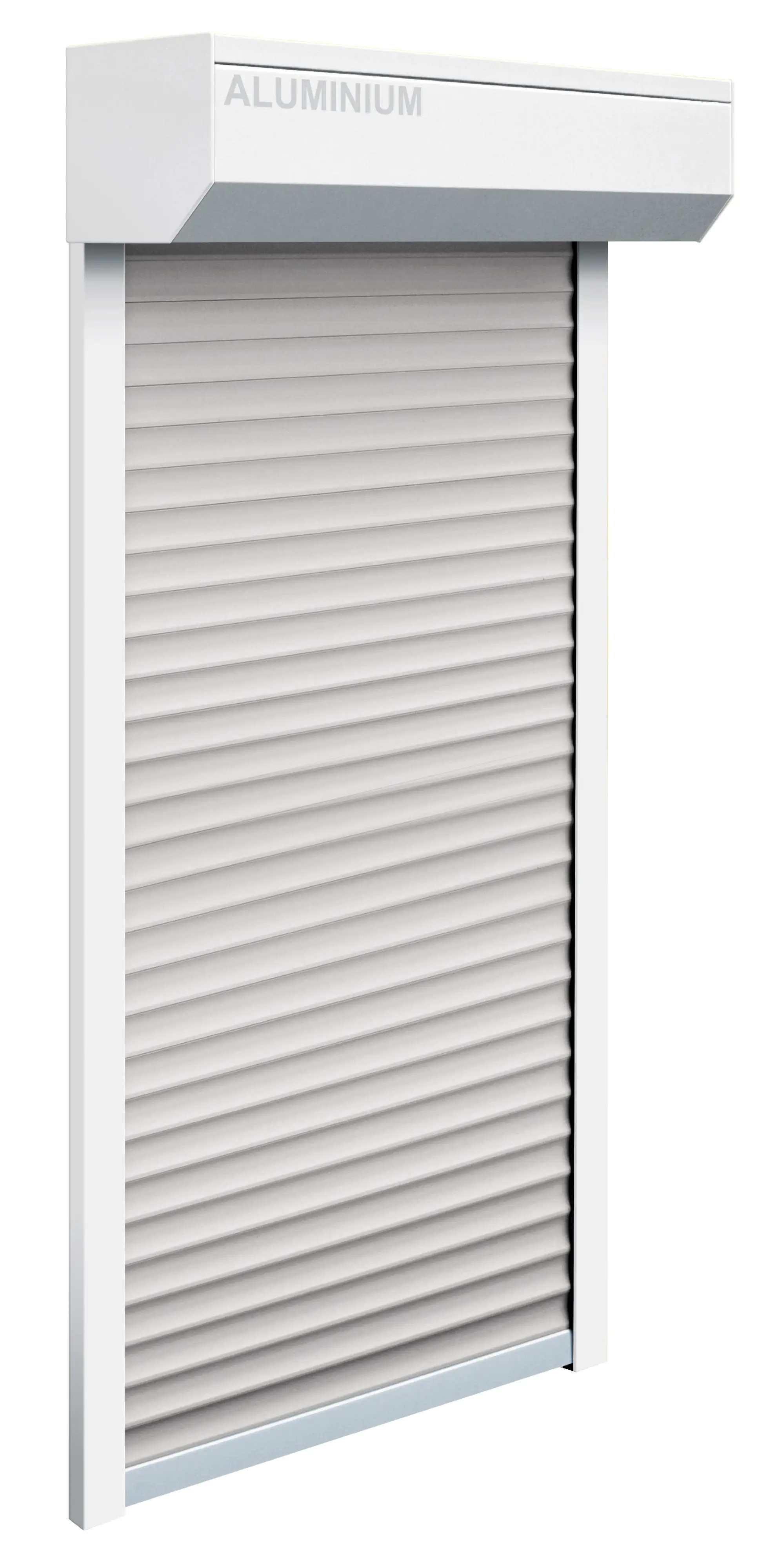 Schellenberg SB-Vorbau-Rollladen 130 x 140 cm, 45° Kasten, weiß Schellenberg SB-Vorbau-Rollladen 130 x 140 cm, 45° Kasten, weiß