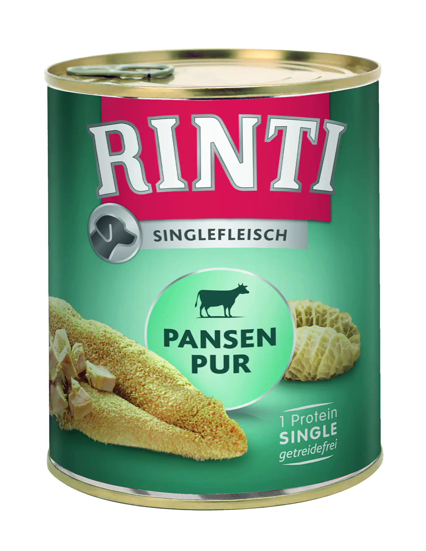 Rinti Singlefleisch Hundenassfutter Adult 800 g Pansen Pur 