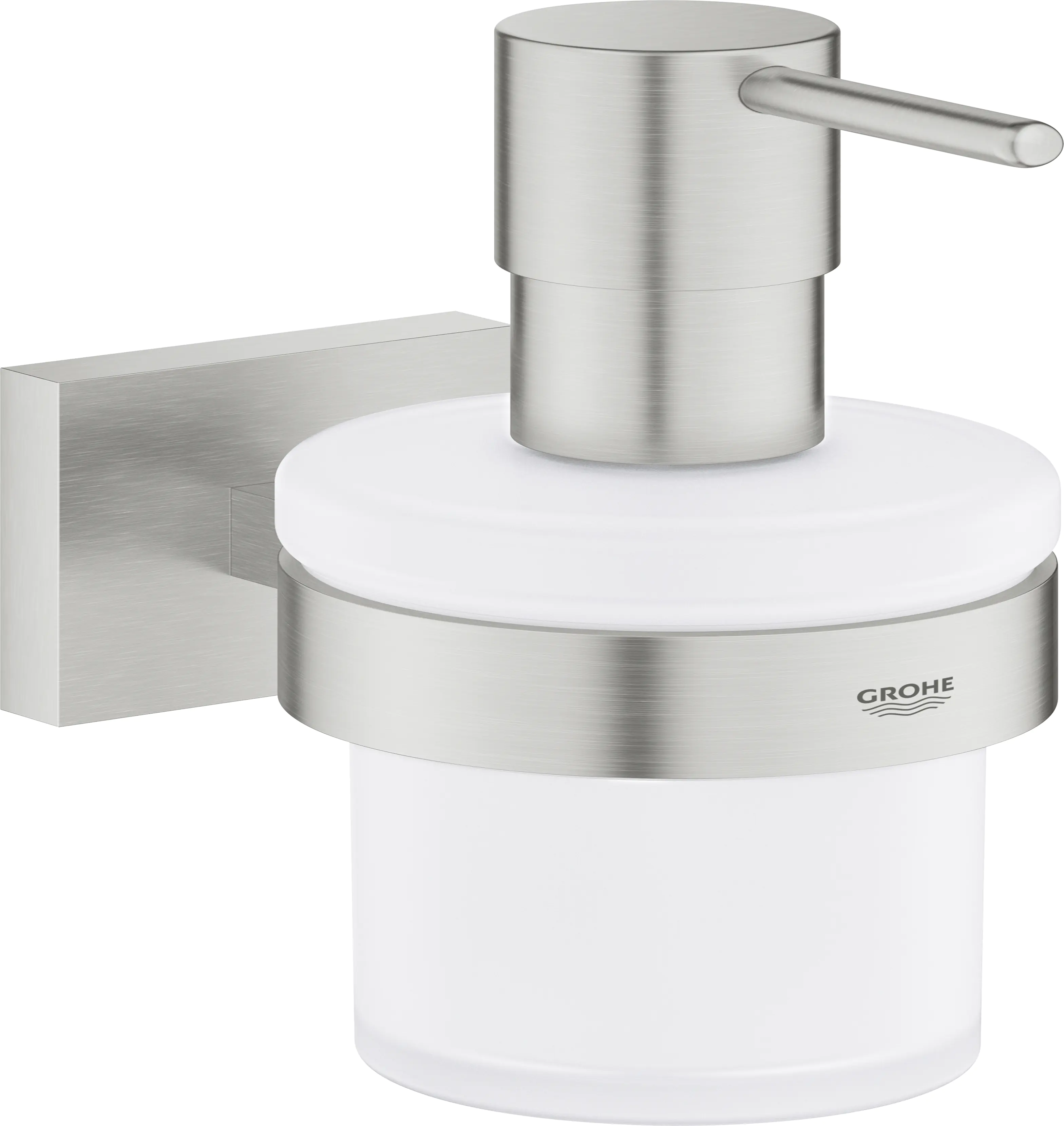 Grohe Start Cube Seifenspender mit Halter supersteel Grohe Start Cube Seifenspender mit Halter supersteel