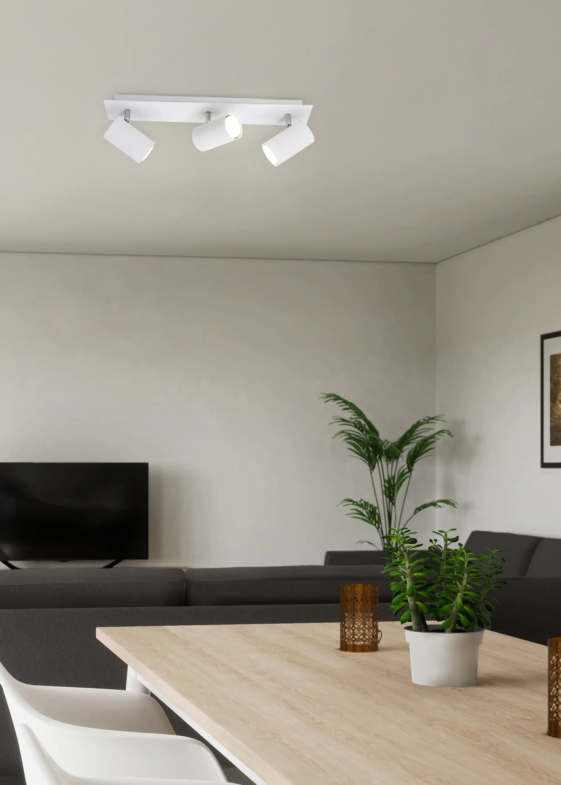 Trio Leuchten 3er Spot Marley GU10, weiß matt