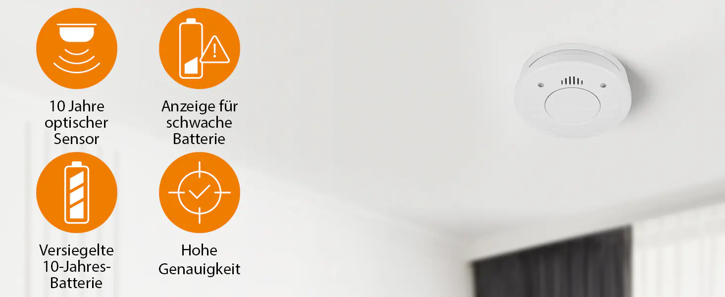 Smartware Rauchmelder RM520 weiß