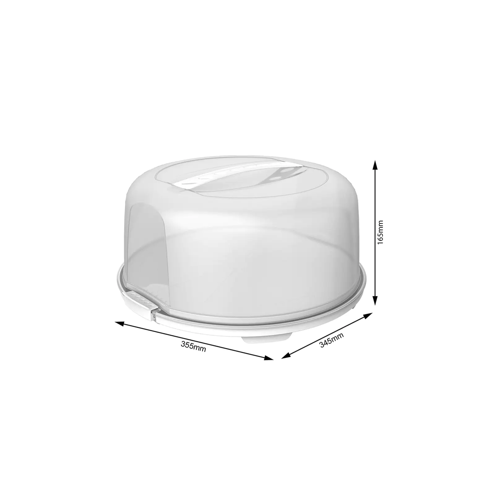 Rotho Tortenglocke Fresh hoch weiß 35,5 x 34,5 x 16,5 cm (L x B x H) Rotho Tortenglocke Fresh hoch weiß 35,5 x 34,5 x 16,5 cm (L x B x H)