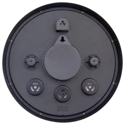 Nextime Außenwanduhr Anethium 30 cm schwarz