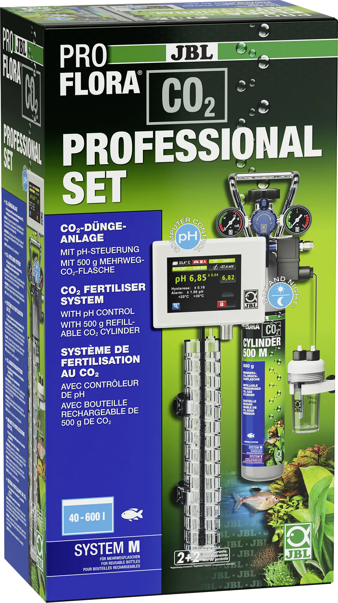 JBL Proflora CO2-Düngeanlage Professional Set M mit CO2 Steuerungscomputer