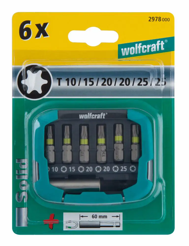 Wolfcraft Bit-Set TX 7-teilig Wolfcraft Bit-Set TX 7-teilig